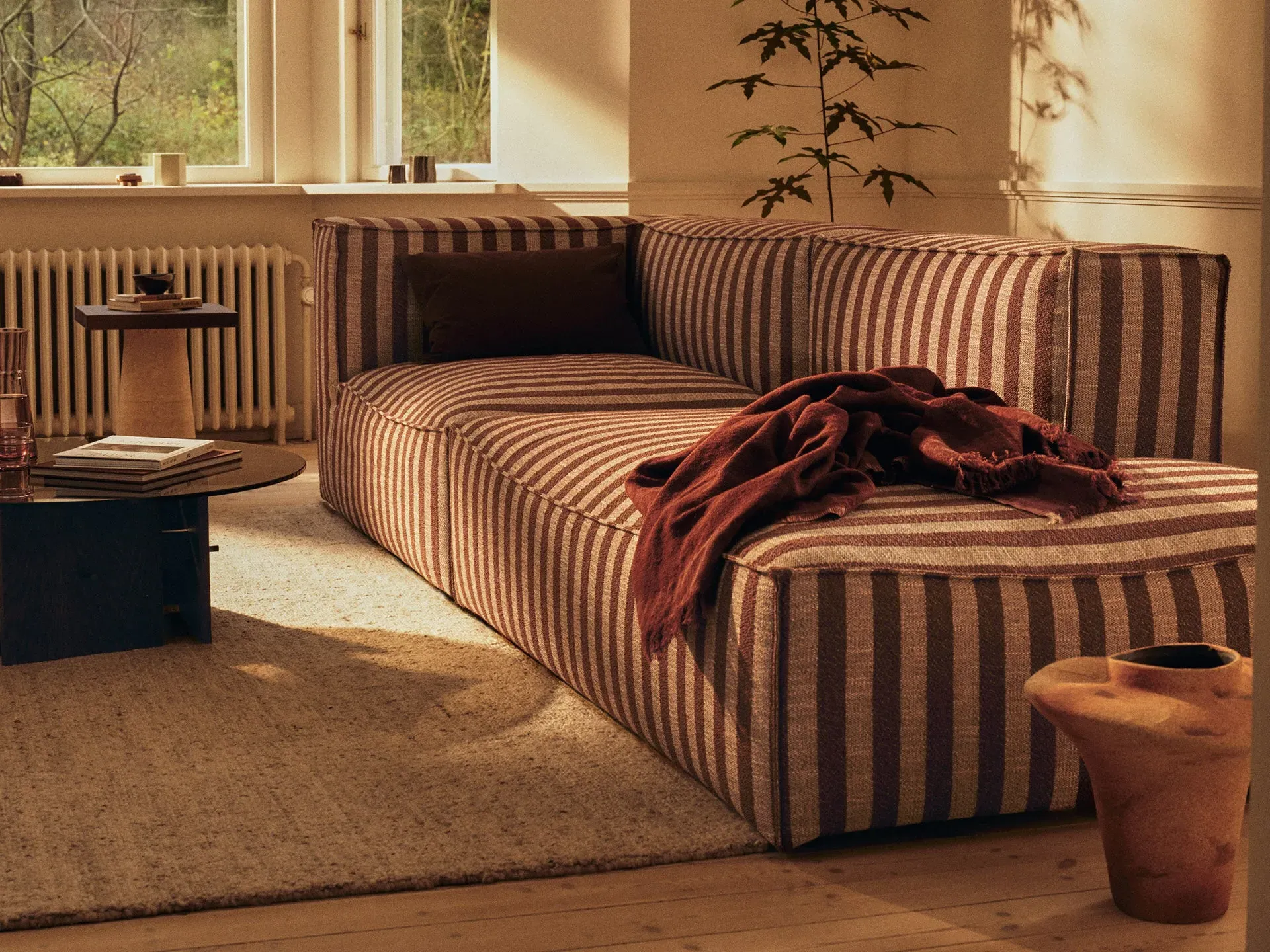 Catena L-Shaped Open End Left Sofa - Sand/Chocolate, Louisiana alternate view