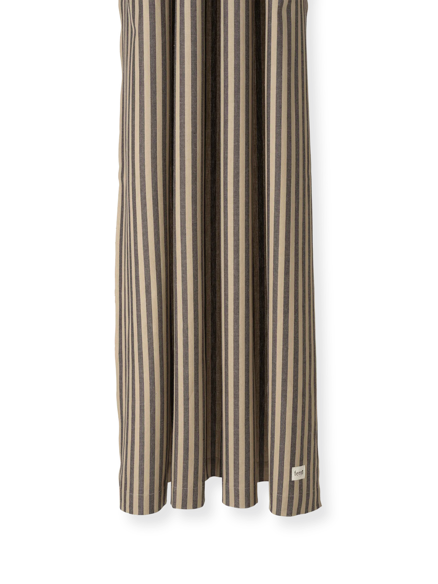 Chambray Shower Curtain - Sand/Black, Organic Cotton product