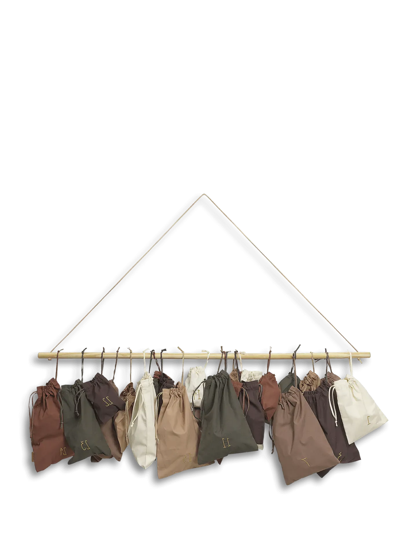 Christmas Countdown 24-Bag Advent Calendar - Multi, Cotton product