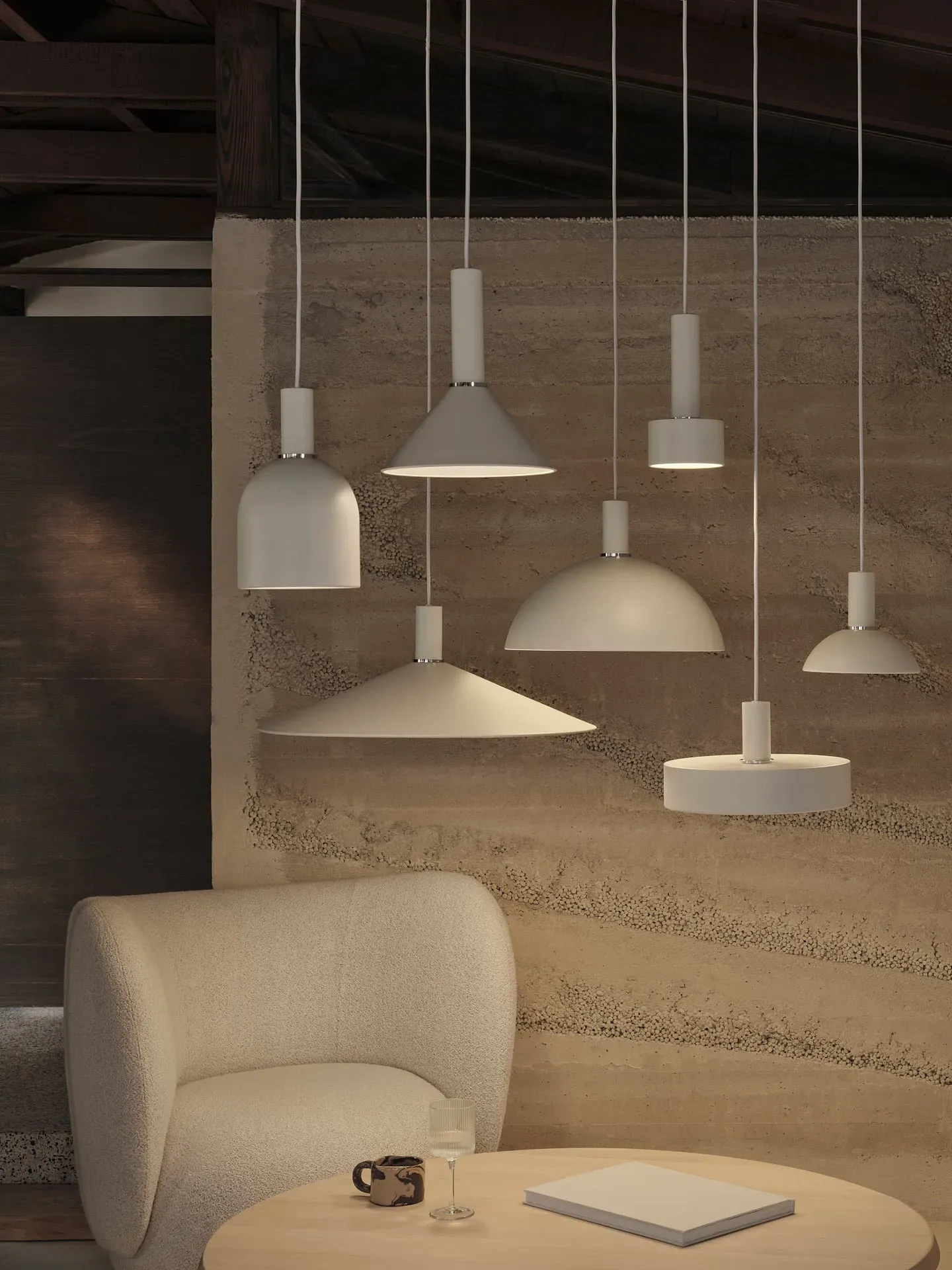 Collect Lighting Disc Lampshade - White alternate view