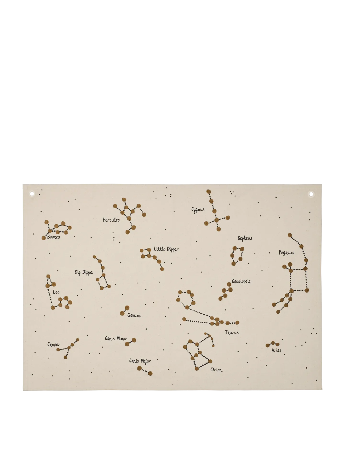Constellation Textile Map - Undyed, Organic Cotton product