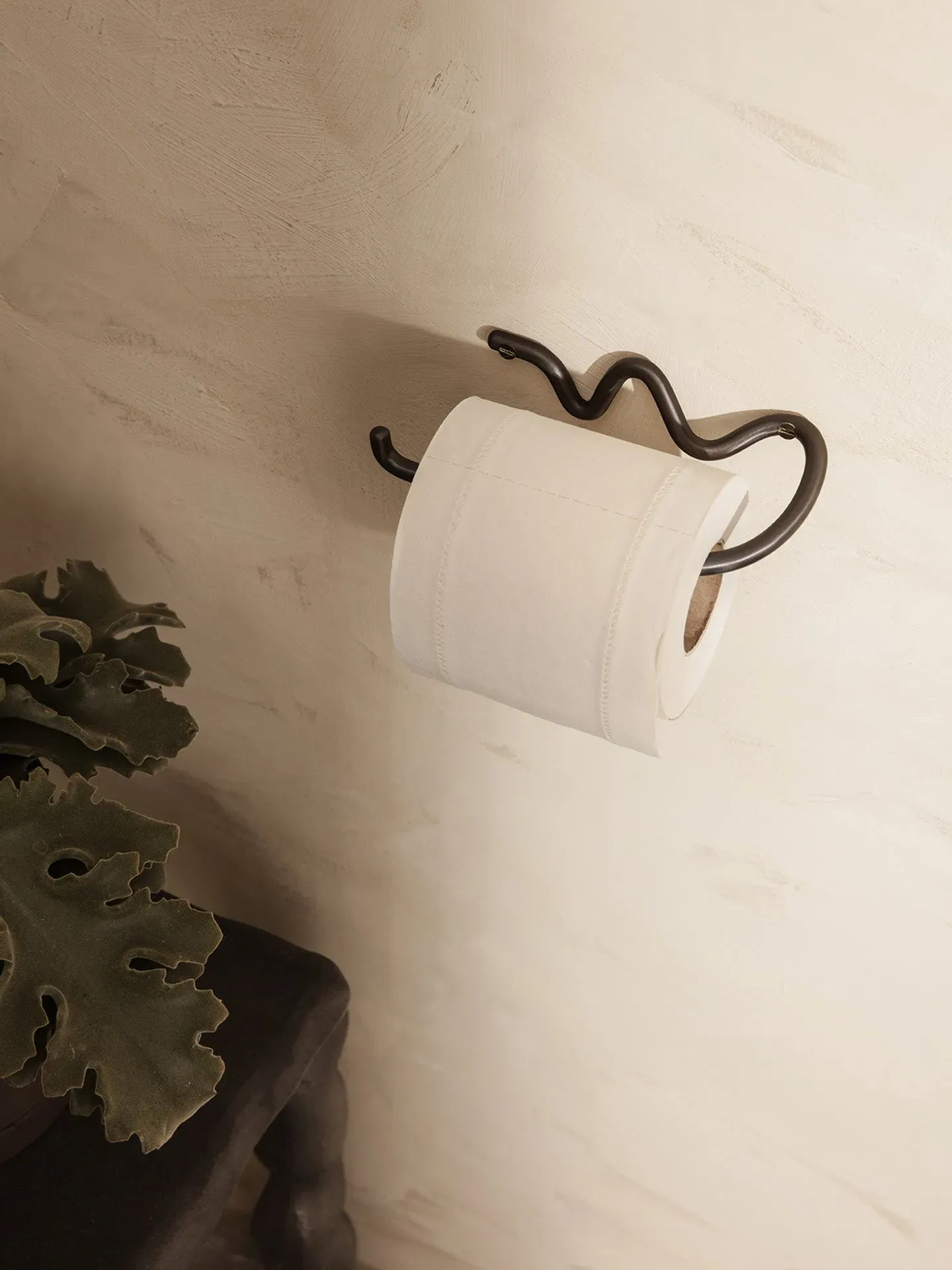 Curvature Toilet Paper Holder - Black Brass alternate view