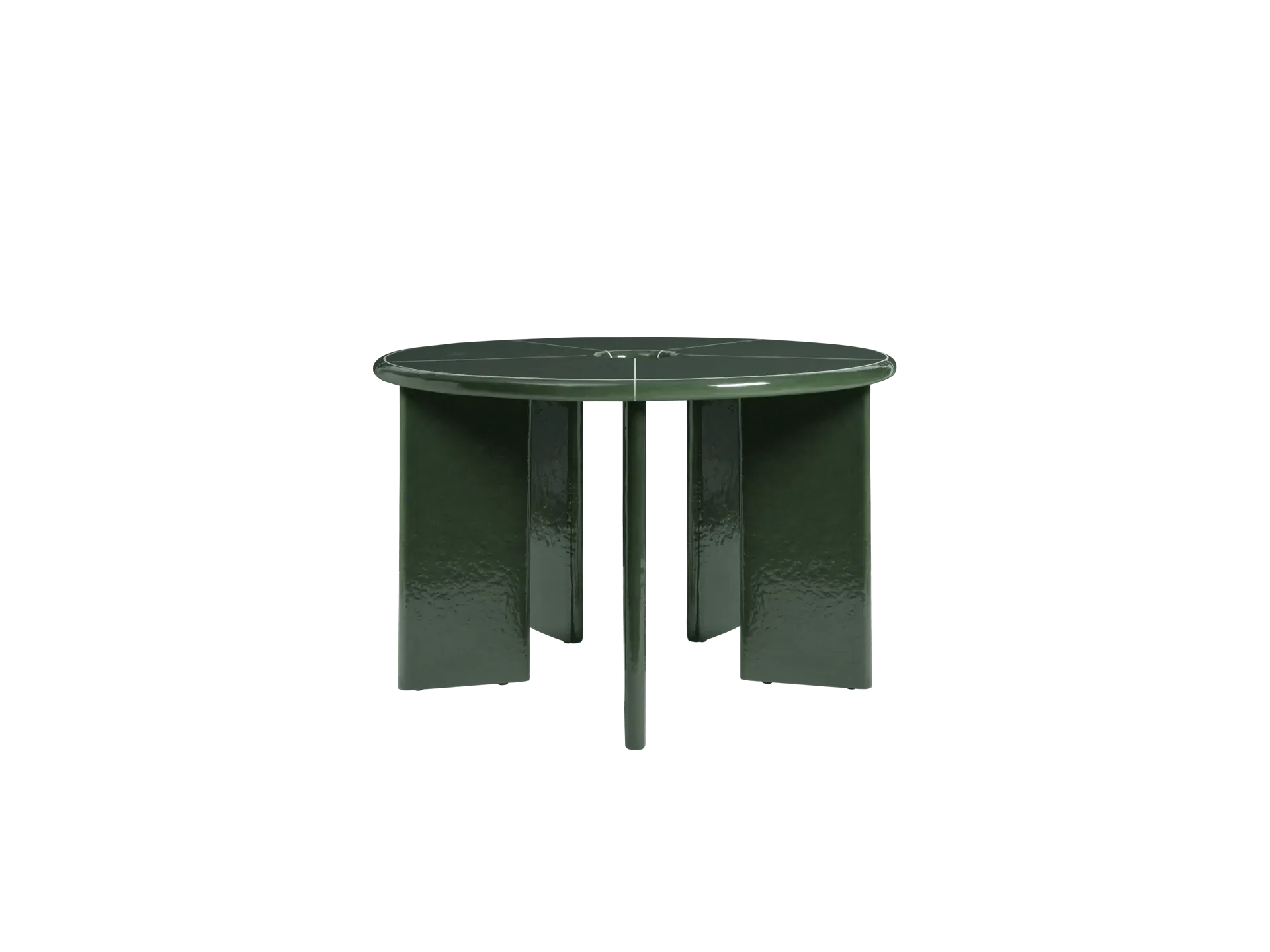 Deya Round Dining Table - Dark Green, Fibre Concrete product