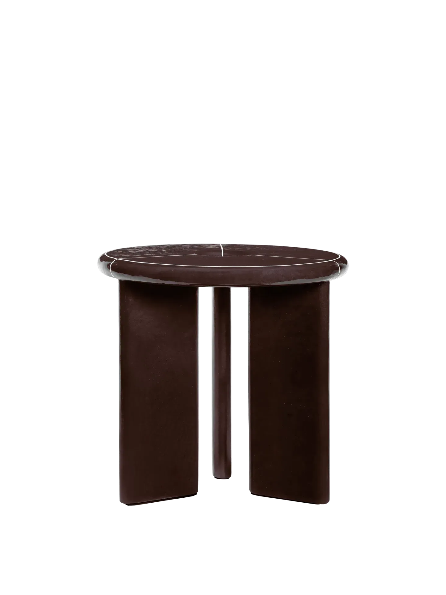 Deya Side Table - Chestnut Brown, Fibre Concrete product
