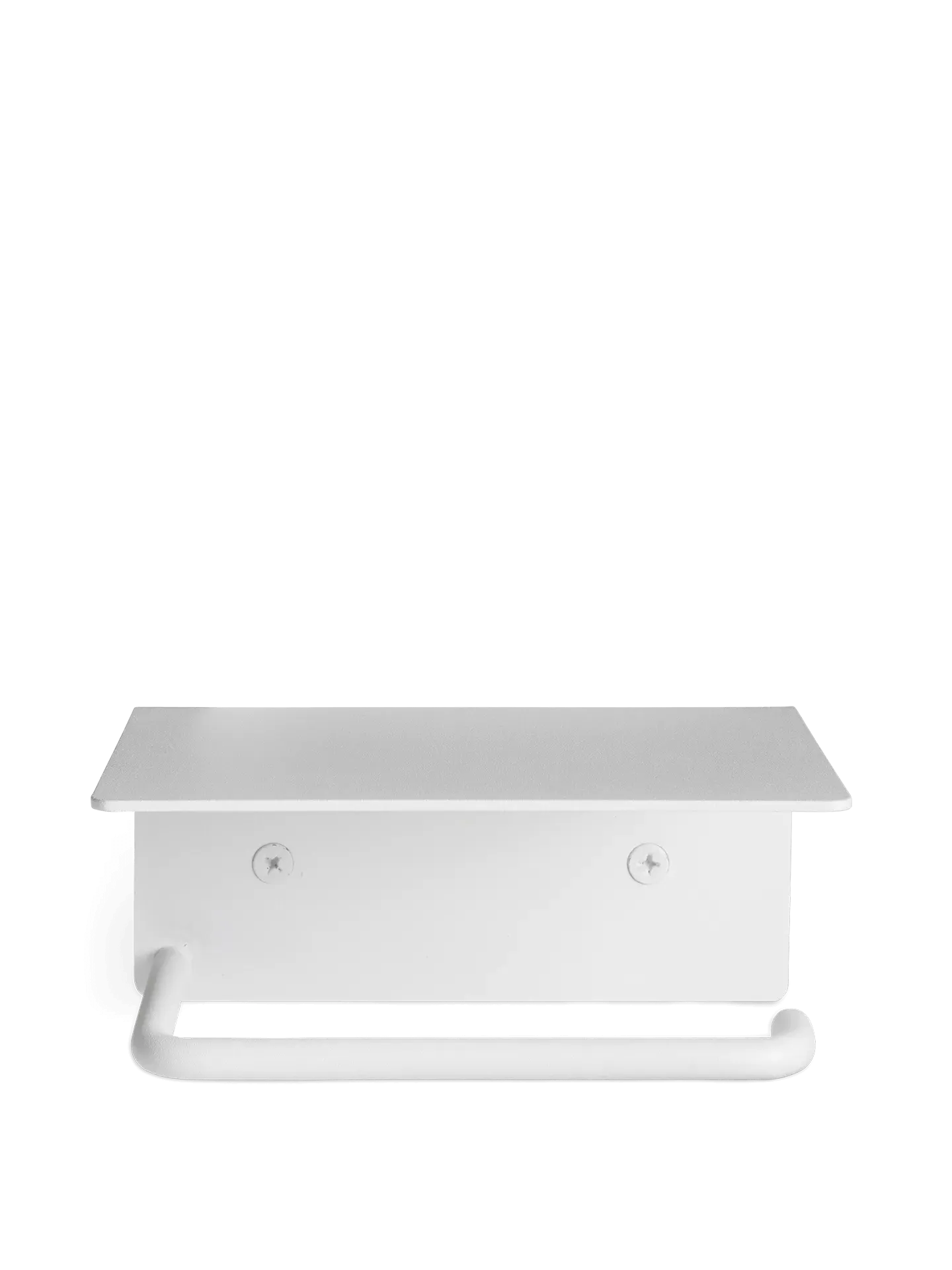 Dora Toilet Paper Holder with Shelf - White product
