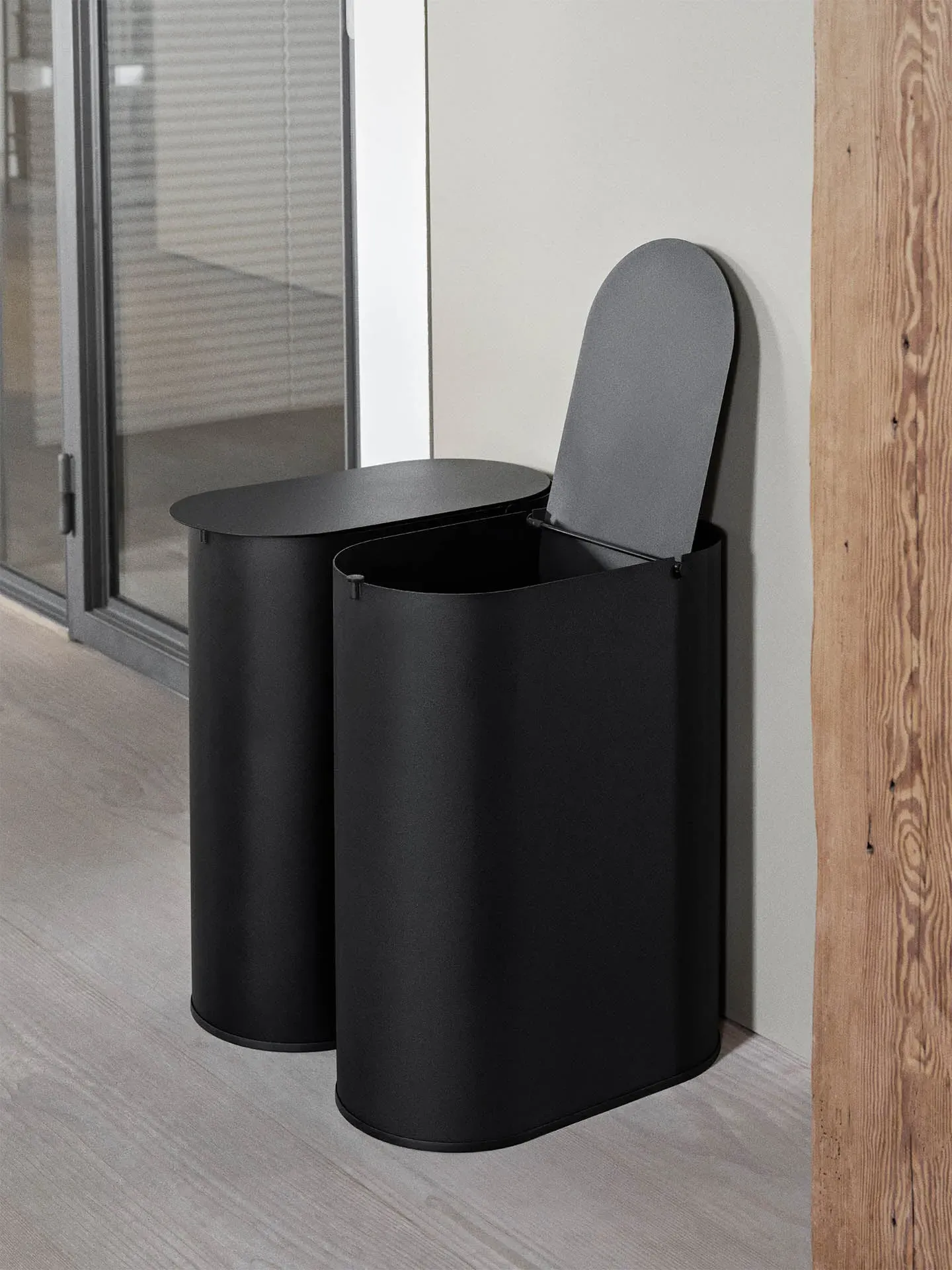 Enkel Medium Bin - Black, Powder-Coated Carbon Steel alternate view