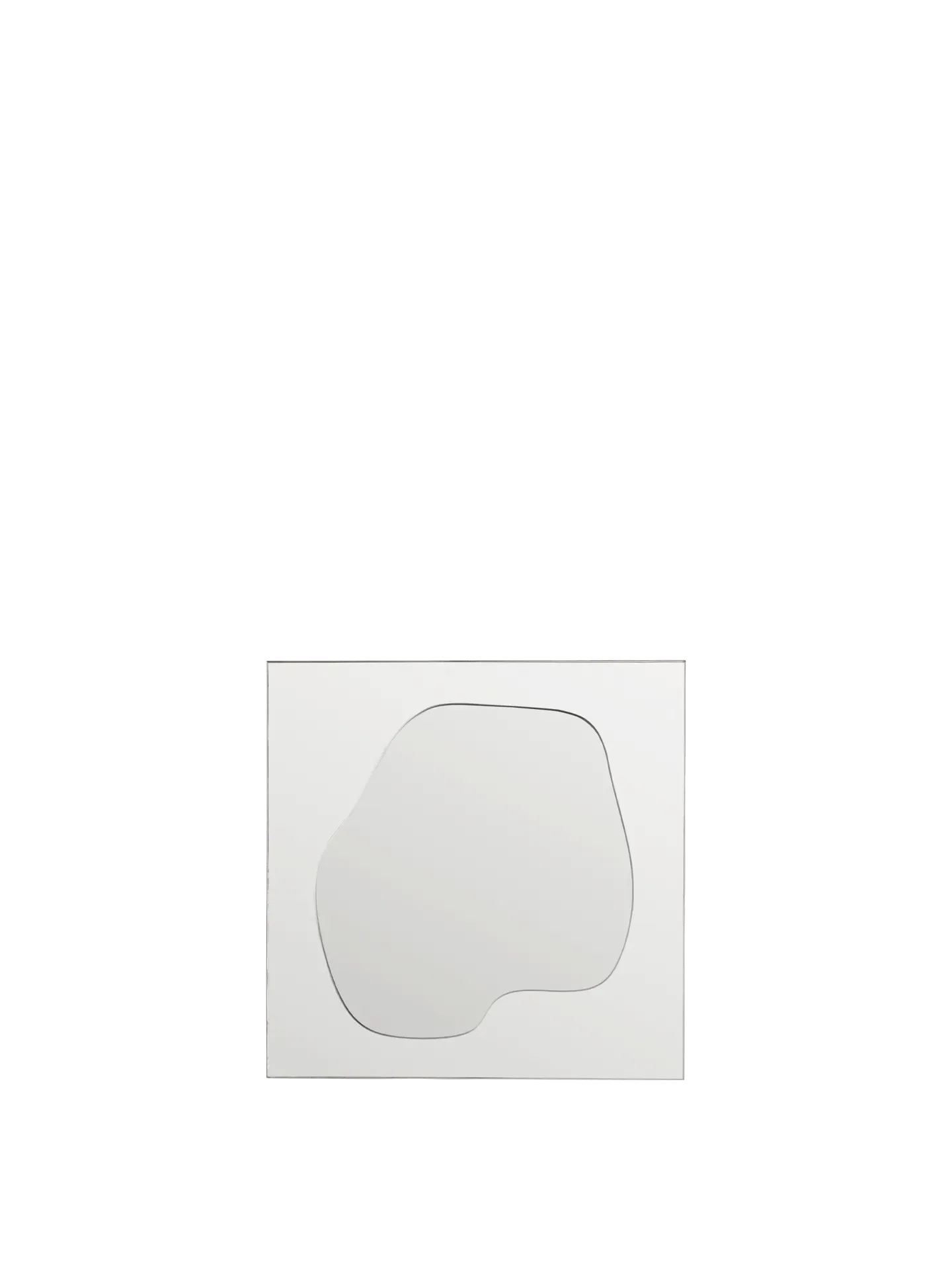 Folia Small Wall Mirror - Silver, Mirror Glass product