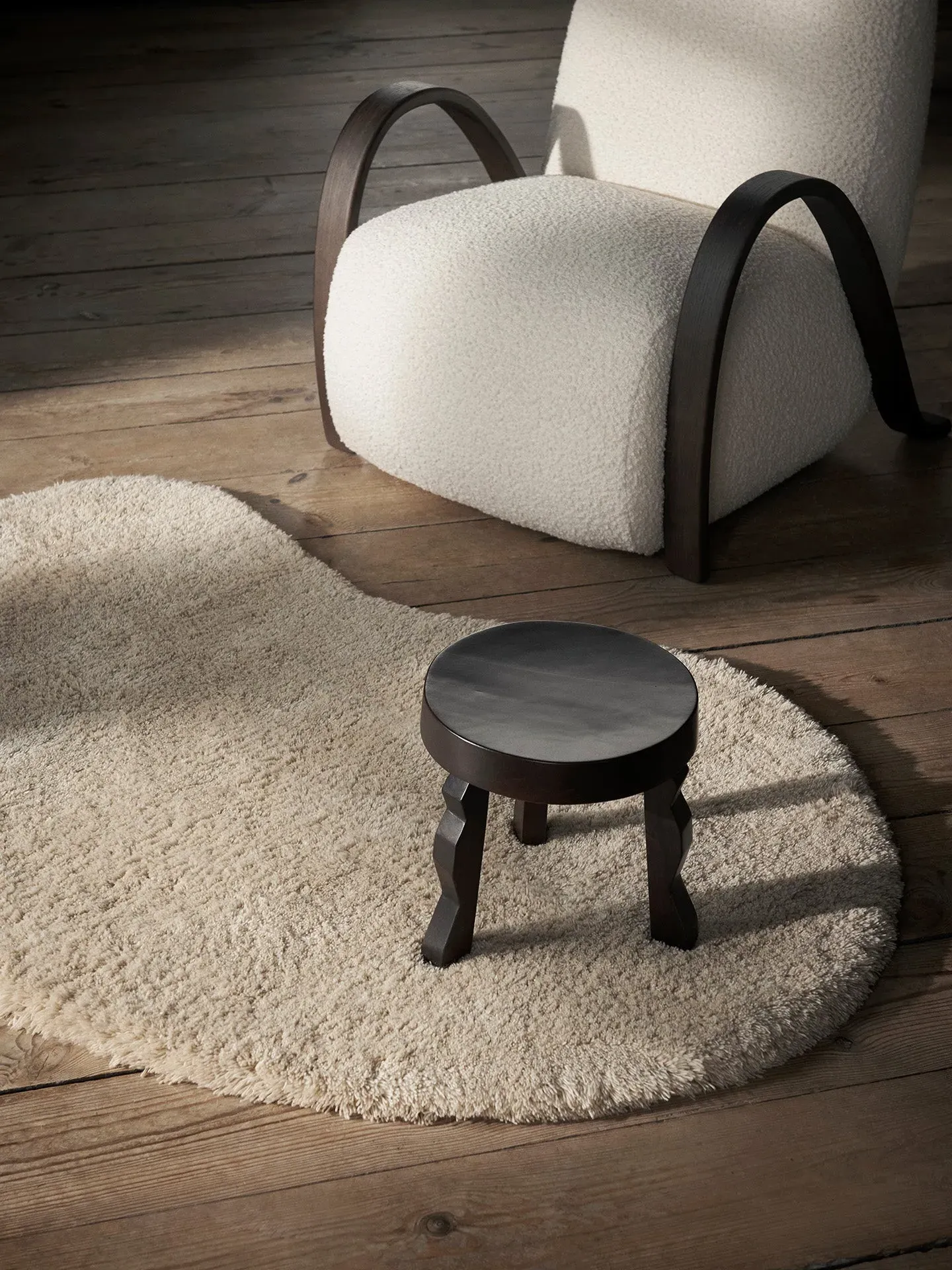 Forma Small Wool Rug - Off-White alternate view