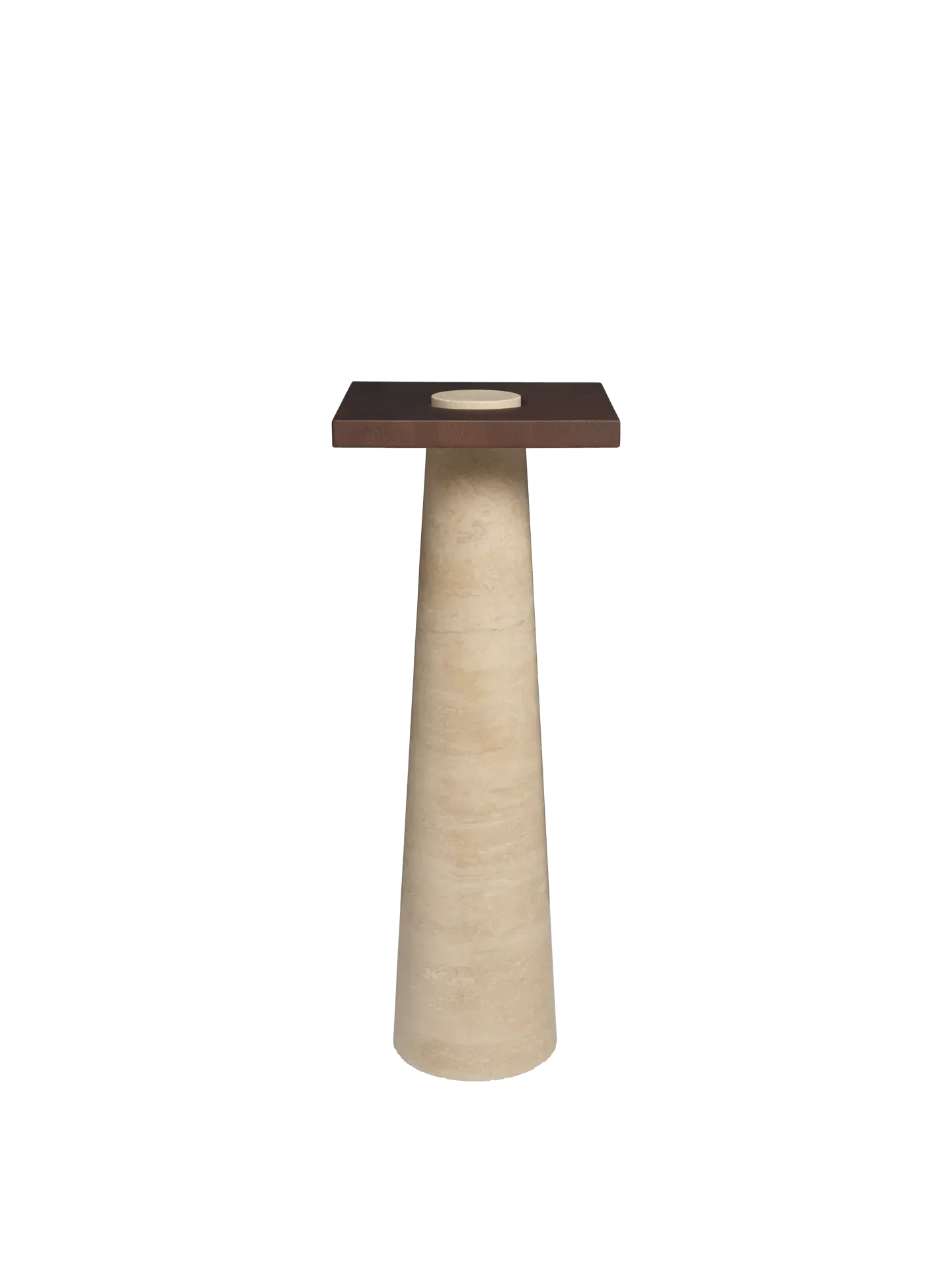 Grova Pedestal - Travertine, Ash product