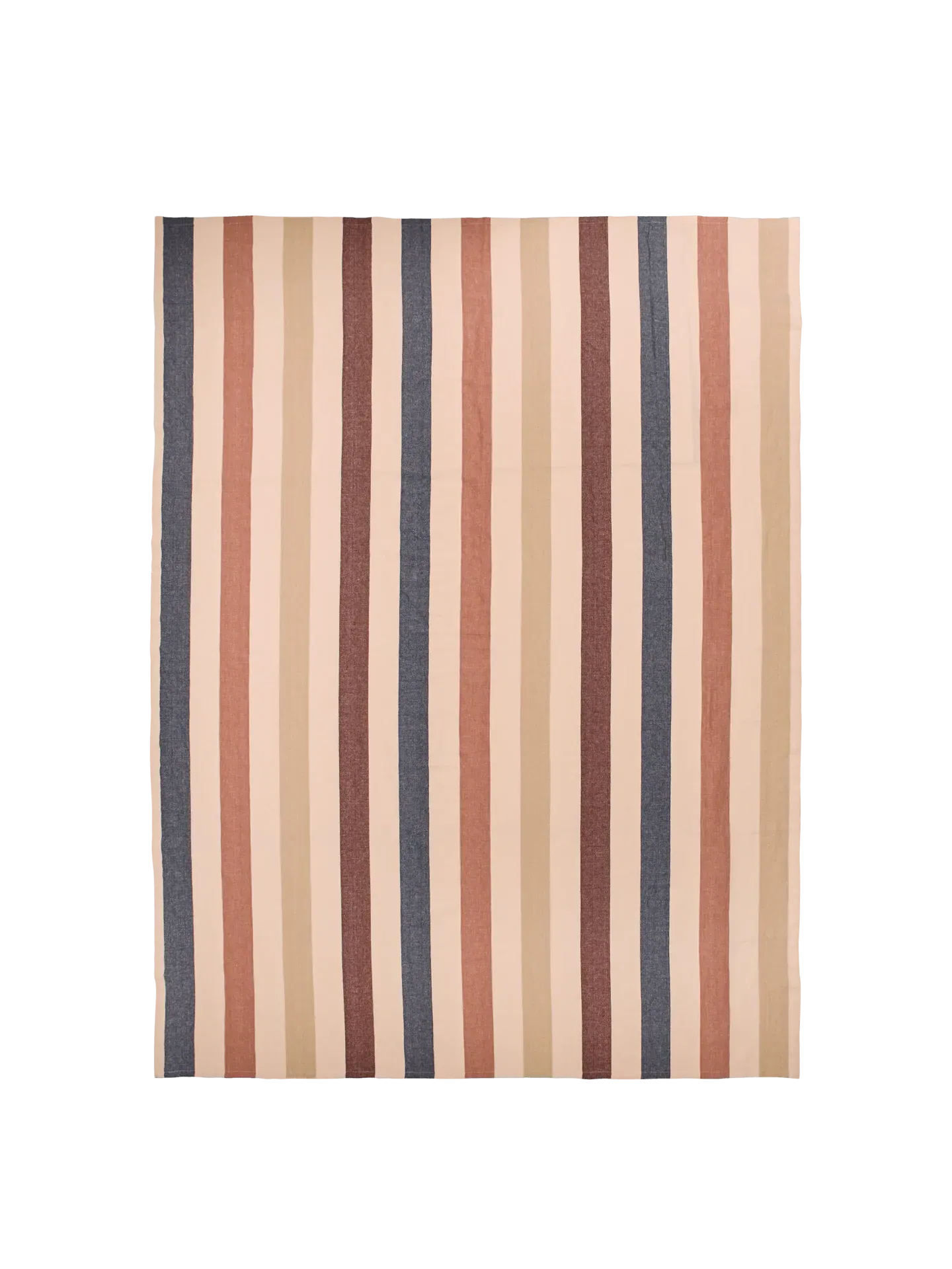 Hale Tablecloth - Cashmere/Mocha/Indigo Blue, Linen Cotton product