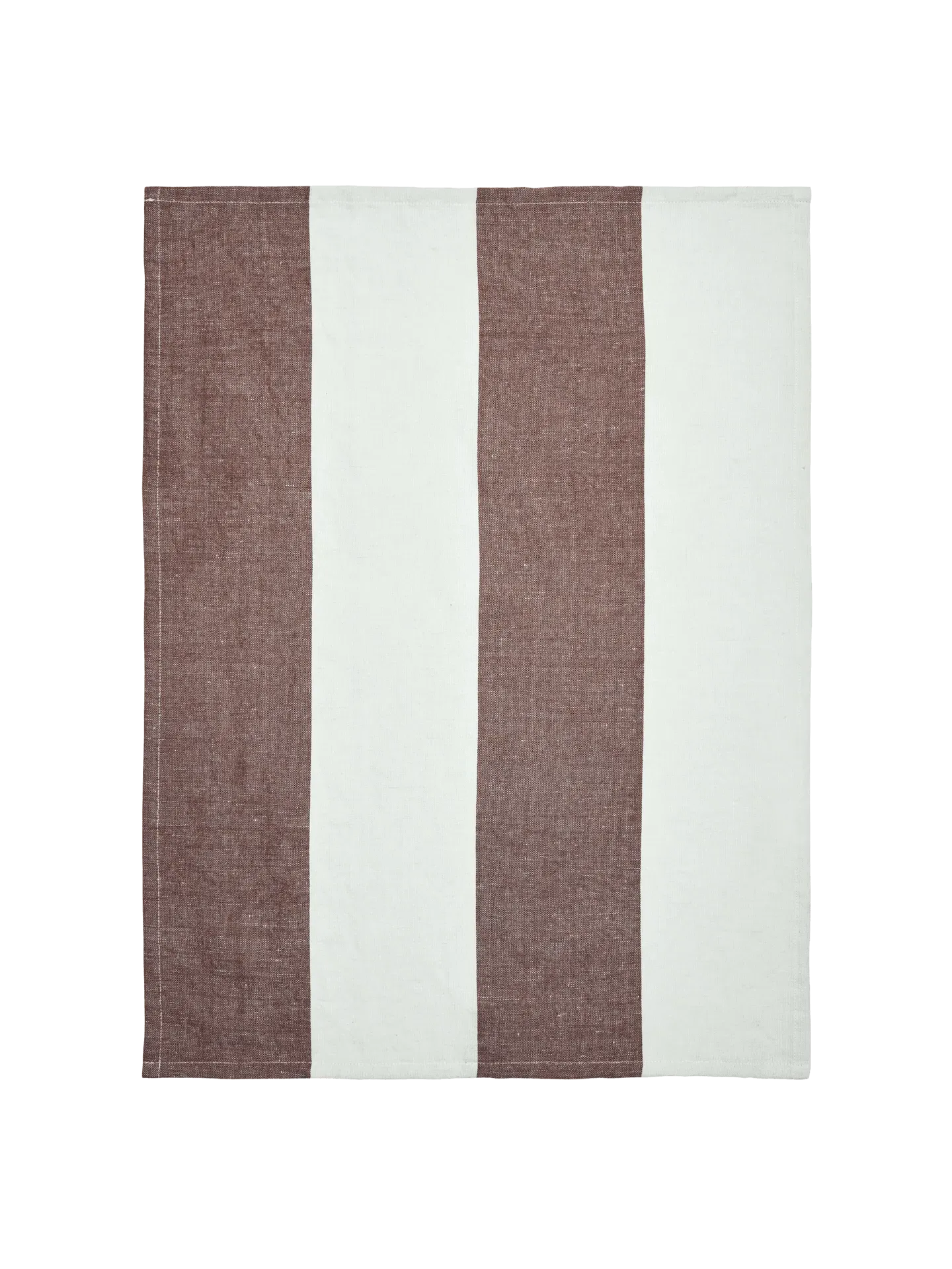 Hale Tea Towel - Chestnut/Frosted Lime, Linen-Cotton product