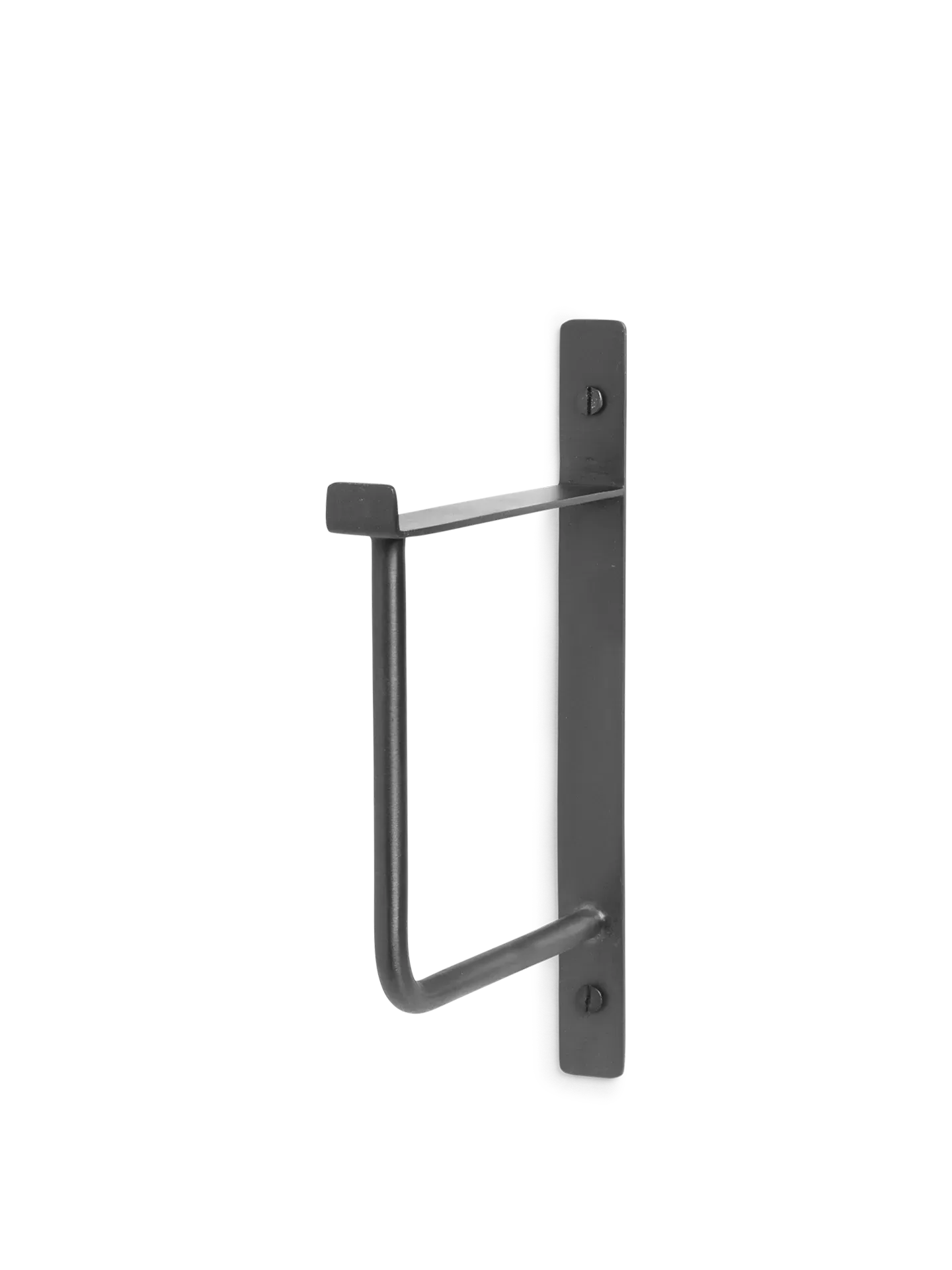 Hang Rack Wall Hook with Hanger Rail - Black Brass product