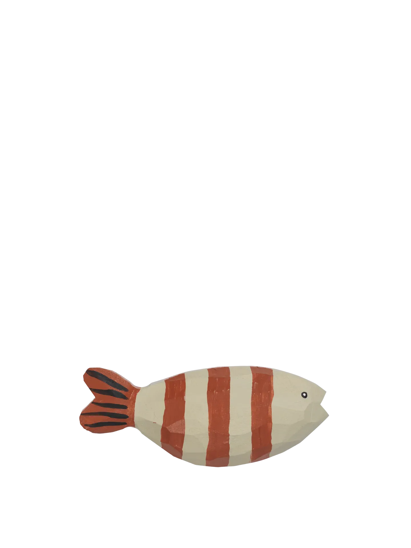 Harbour Hook Fish Stripe - Baked Clay/Light Celadon, Aspen Wood product