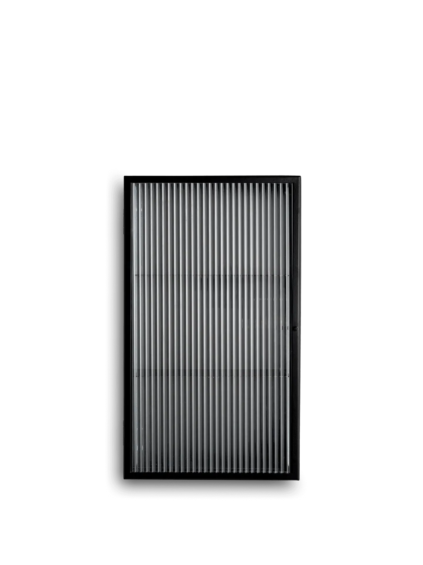 Haze Wall Cabinet with Reeded Glass - Black, Steel product
