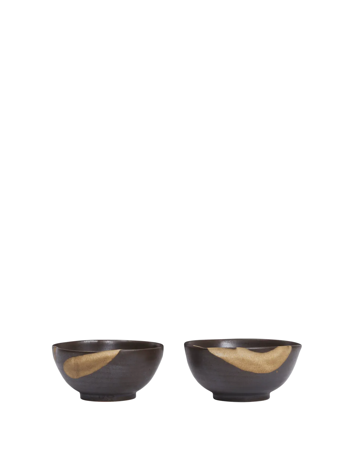 Koyo Set of 2 Bowls Ø8.5 - Dark Brown/Buff product