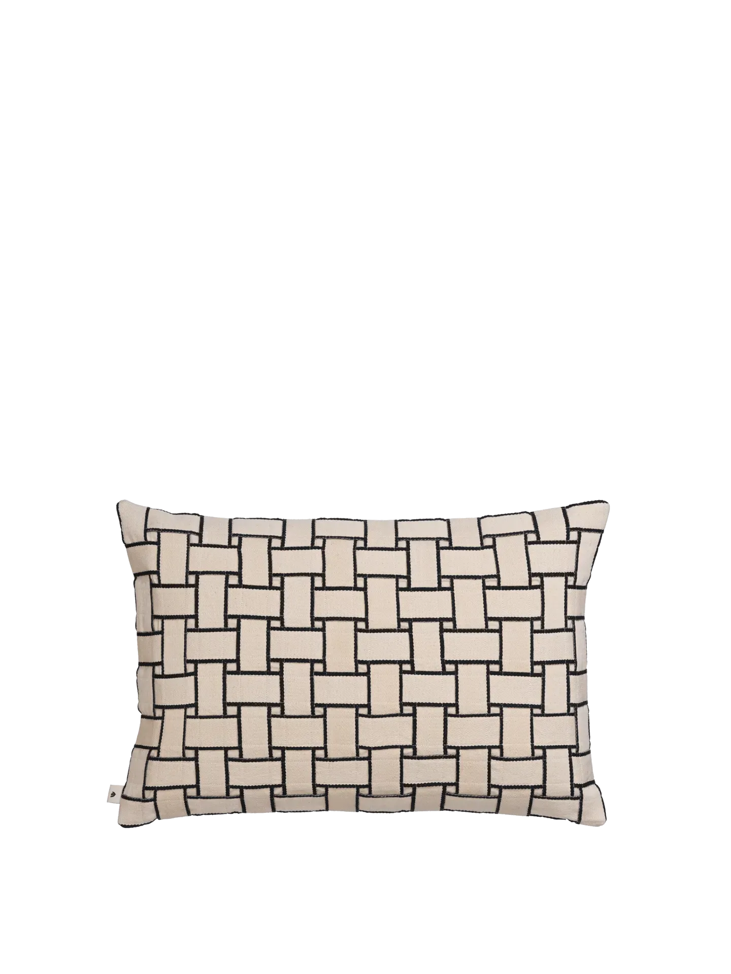 Lattice Rectangular Cushion Cover - Off-White, Organic Cotton product