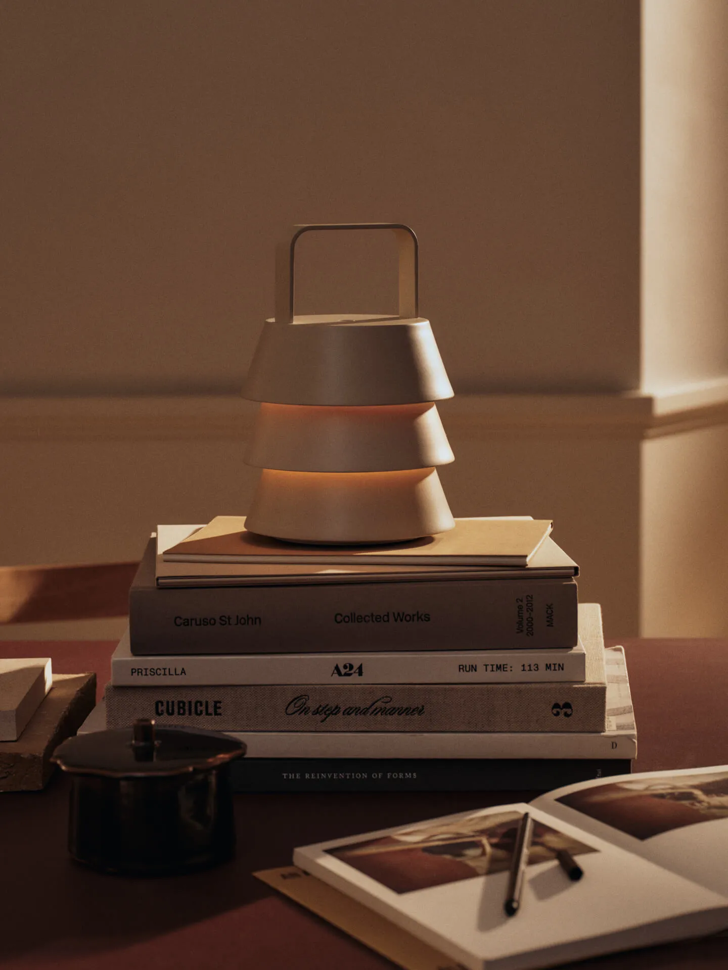 Luver Portable Table Lamp with Touch Dimmer - Cashmere, Iron alternate view