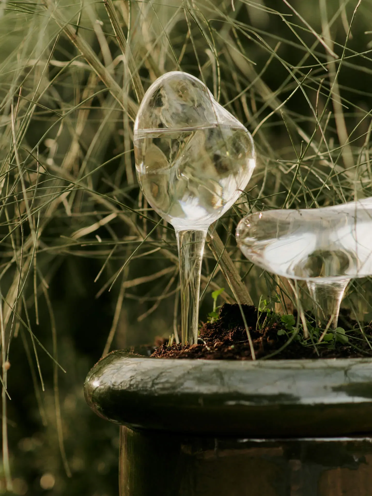 Mercury Water Globes Set of 2 - Clear, Glass alternate view