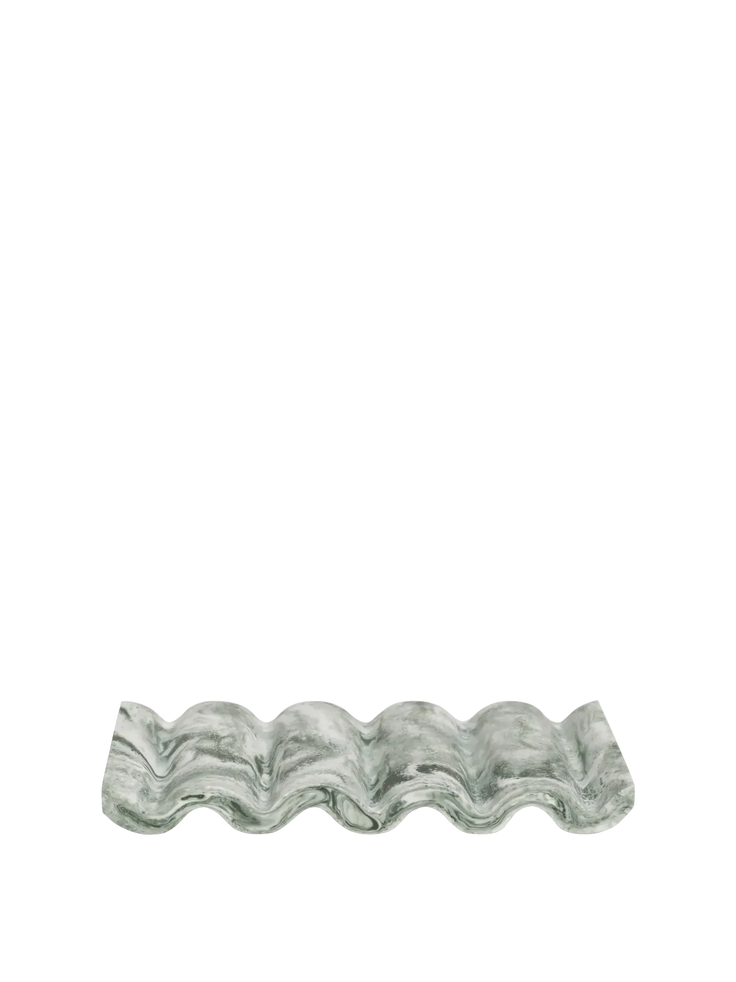 Mist Soap Dish - Emerald Off-White, Marbled Resin product