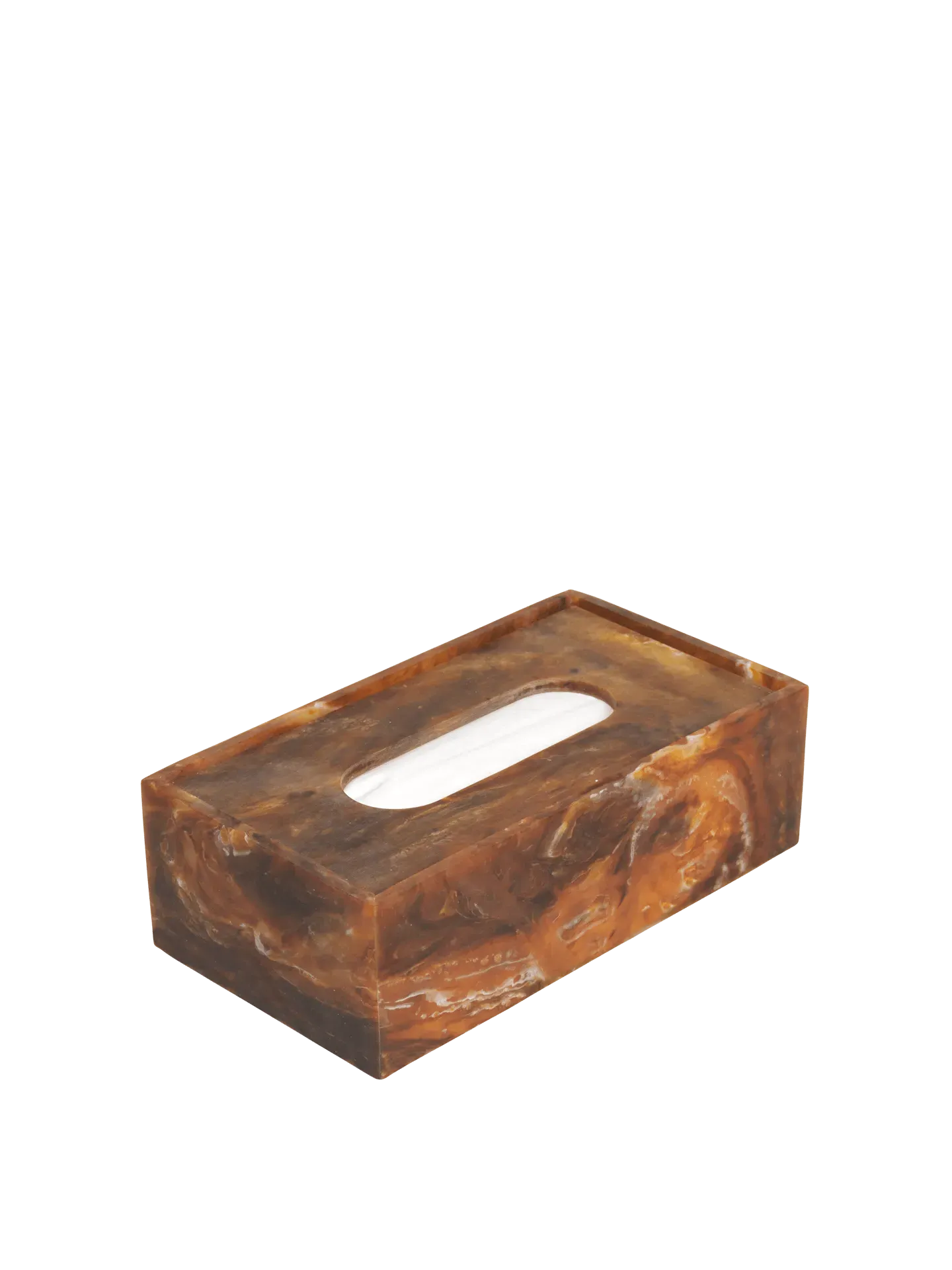 Mist Tissue Box - Sugar Kelp, Marbled Resin product