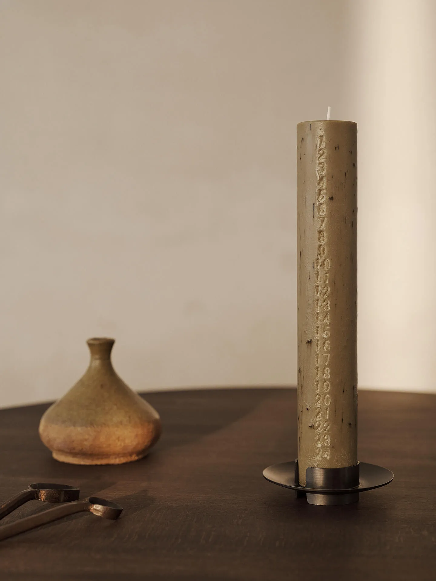 Mura Advent Candle - Ash Brown alternate view