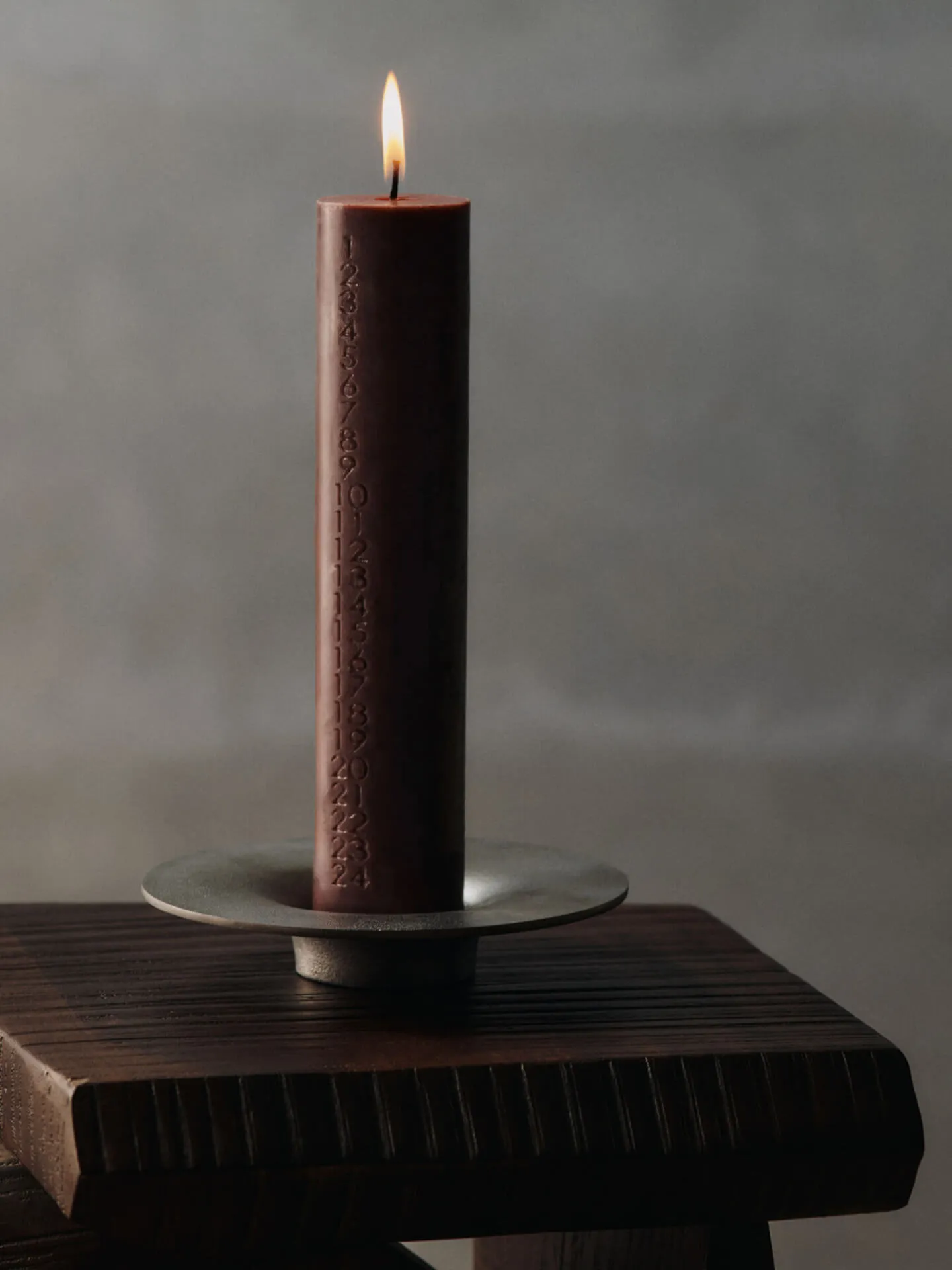 Mura Advent Candle - Dark Grape, Stearin alternate view