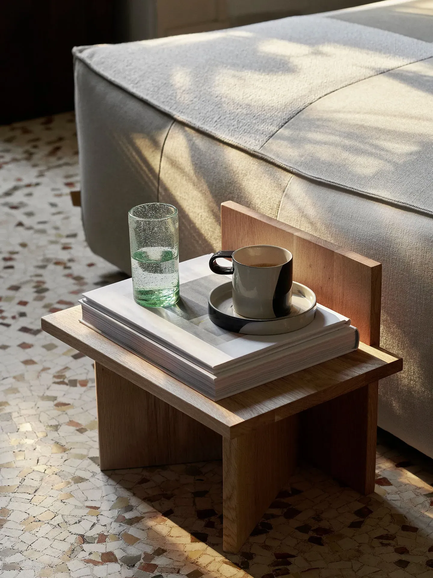 Oblique Stool - Oak alternate view