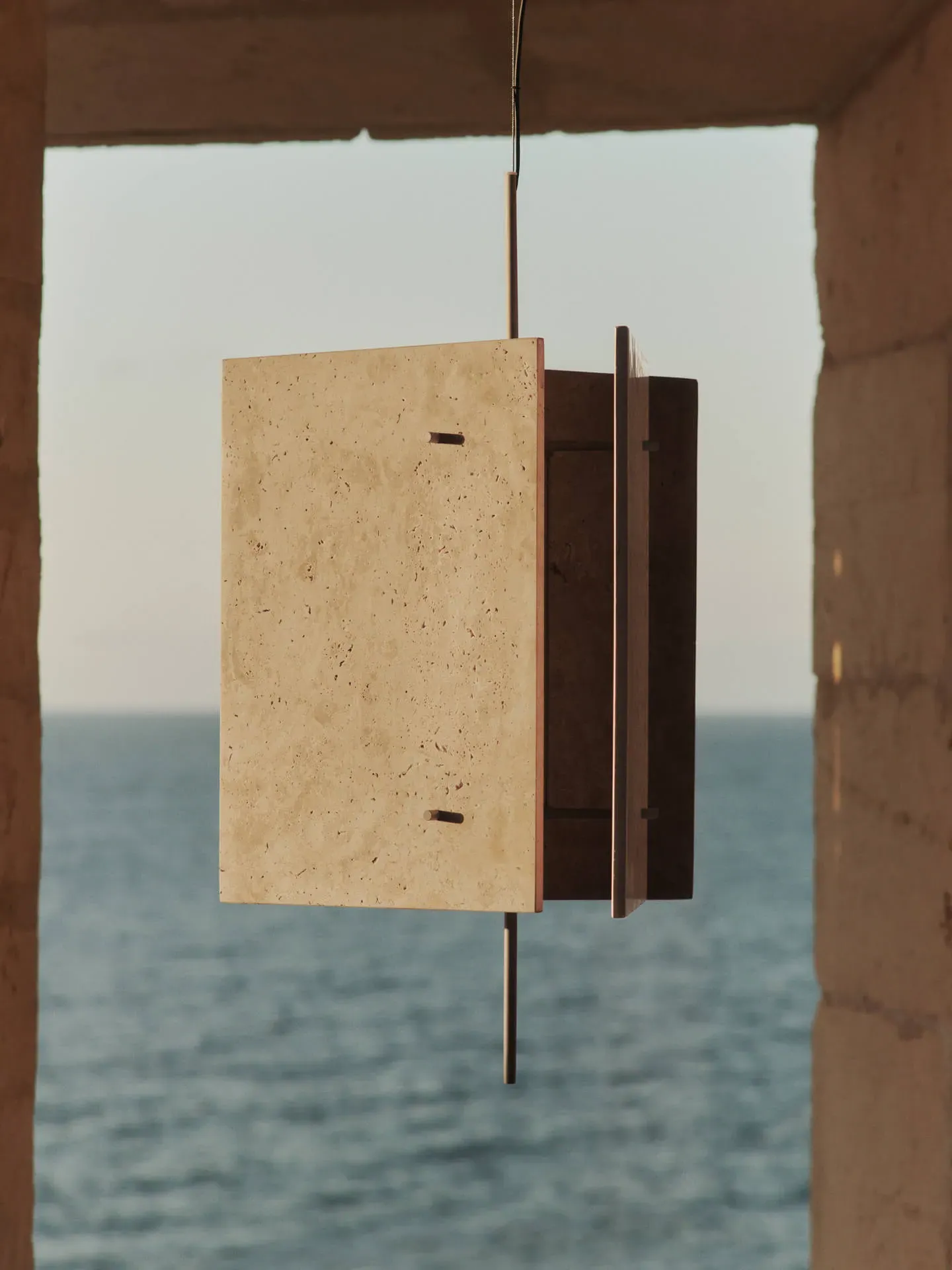 Oeste Pendant Lamp - Sand, Travertine alternate view