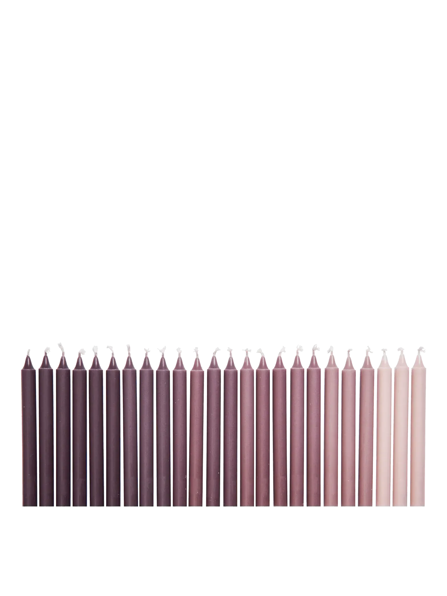 Ombre Candles Set of 24 - Dark Grape, Stearin product