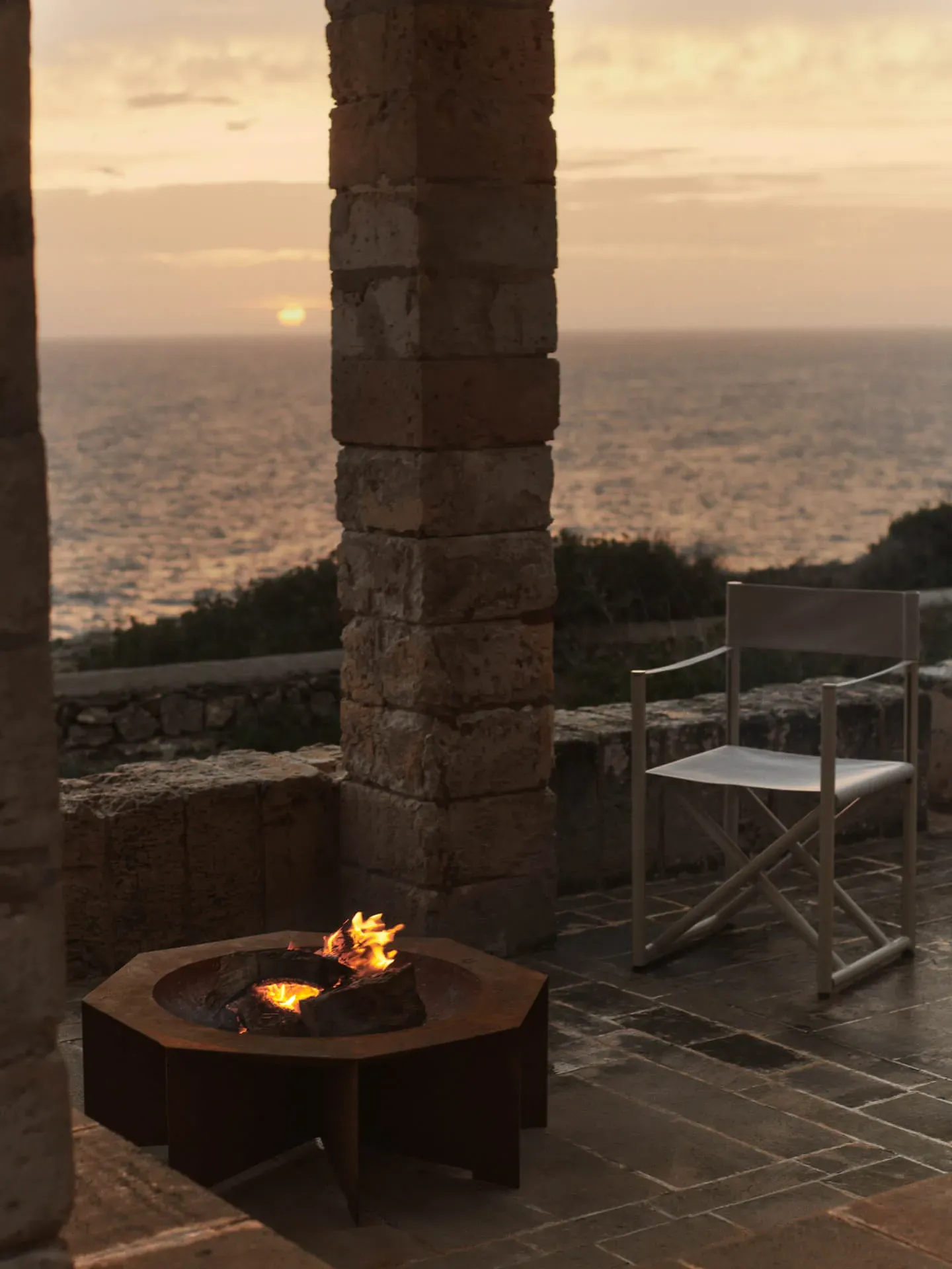 Otte Octagonal Fire Pit - Rust, Corten Steel alternate view