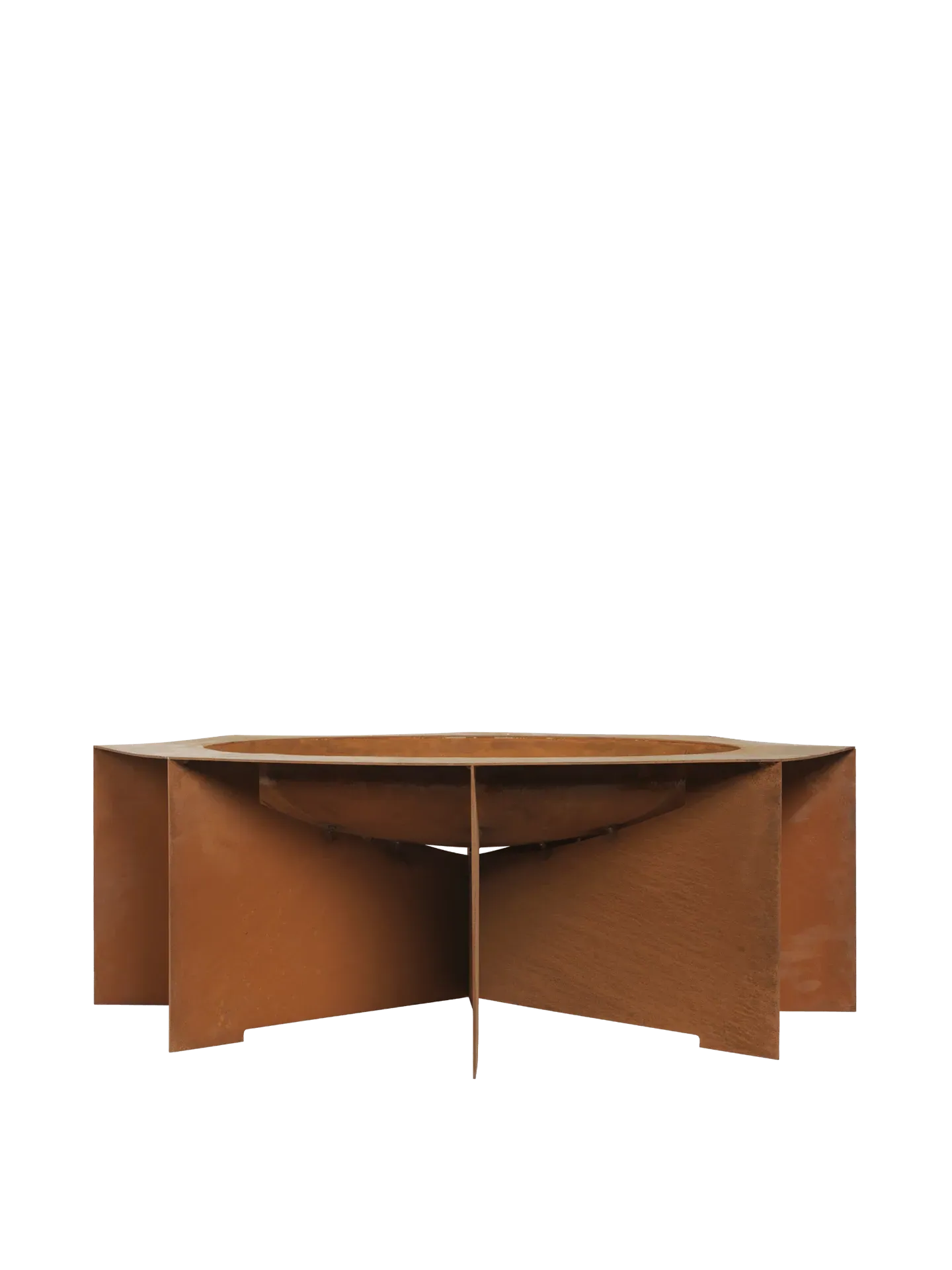 Otte Octagonal Fire Pit - Rust, Corten Steel product