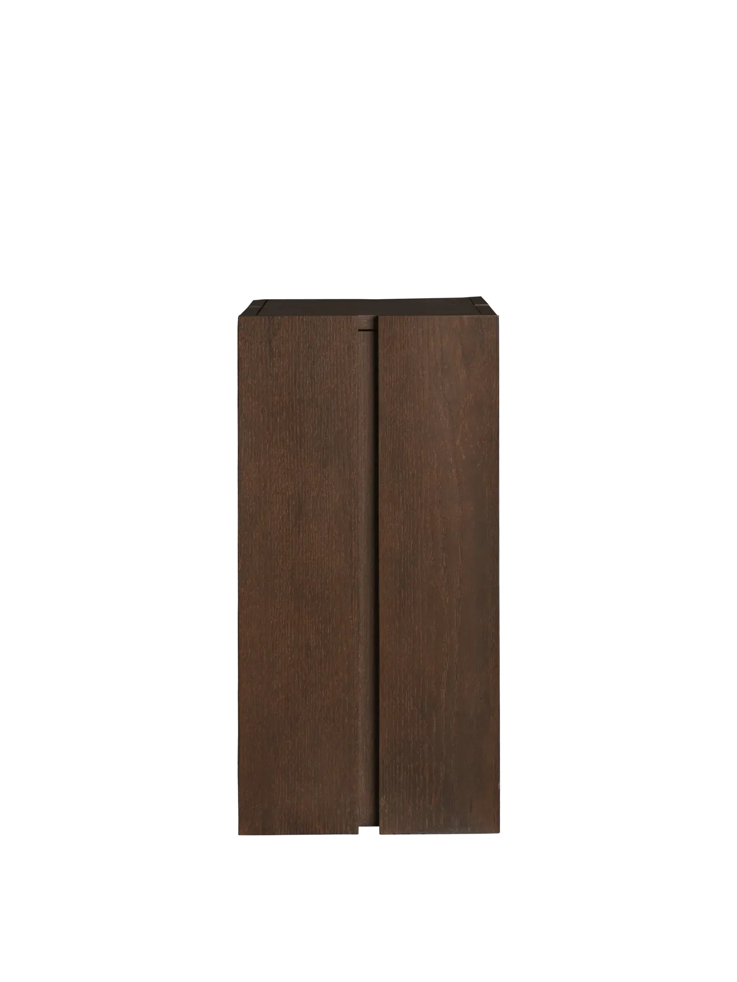 Parcel Pedestal with Storage - Dark Stained Oak product