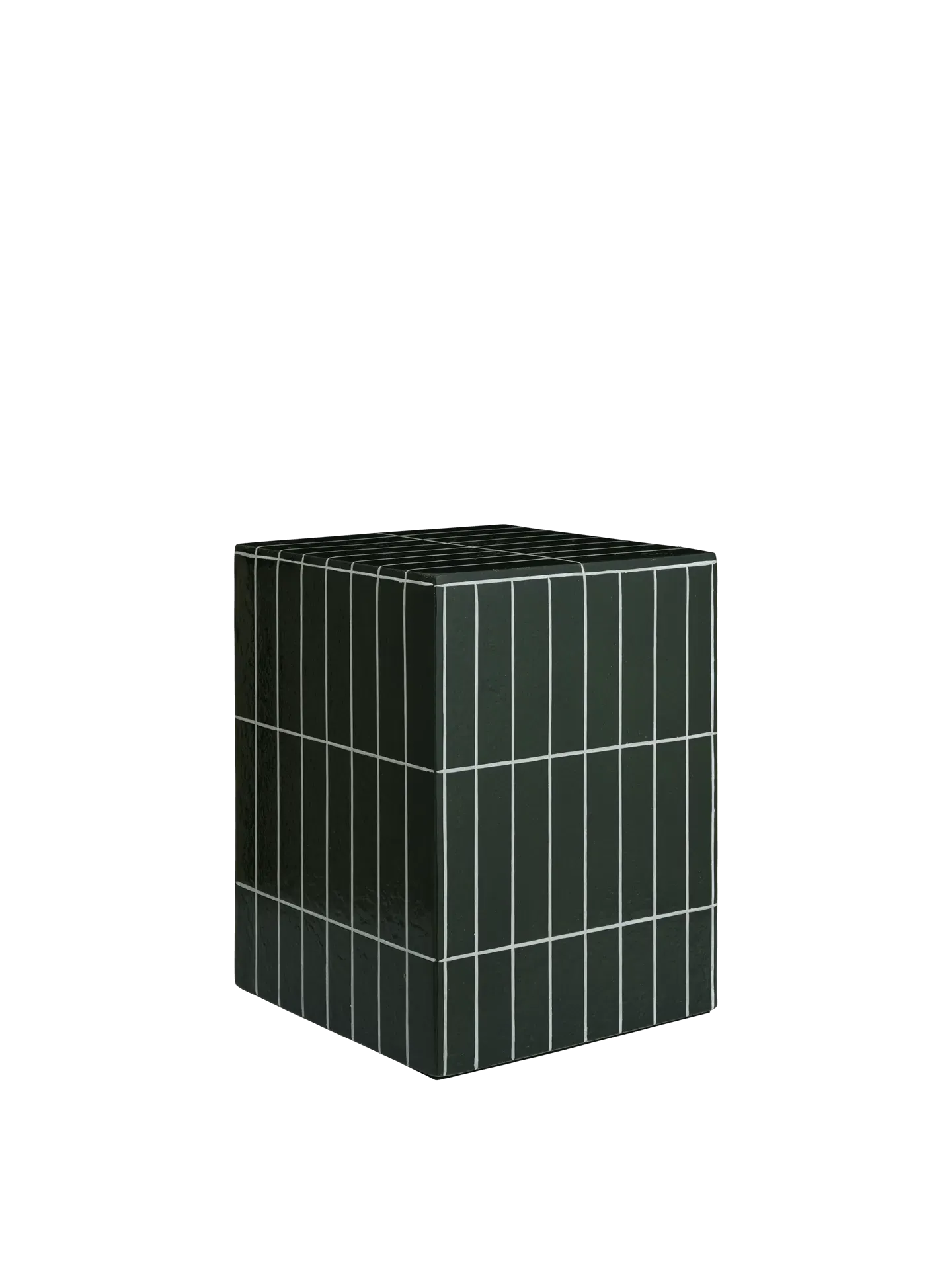 Pillar Side Table - Dark Green, Glass Fibre-Reinforced Concrete product