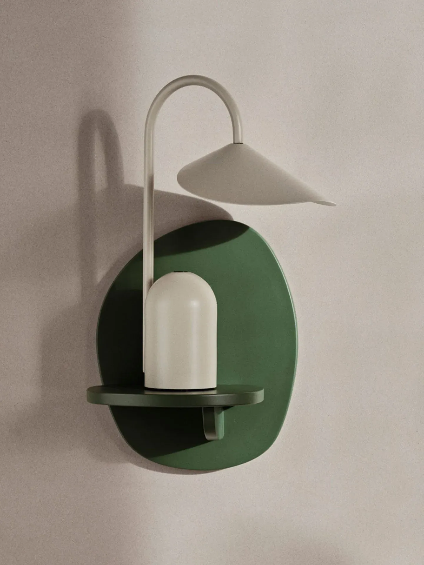 Pilu Small Wall-Mounted Shelf - Verdant Green, MDF alternate view
