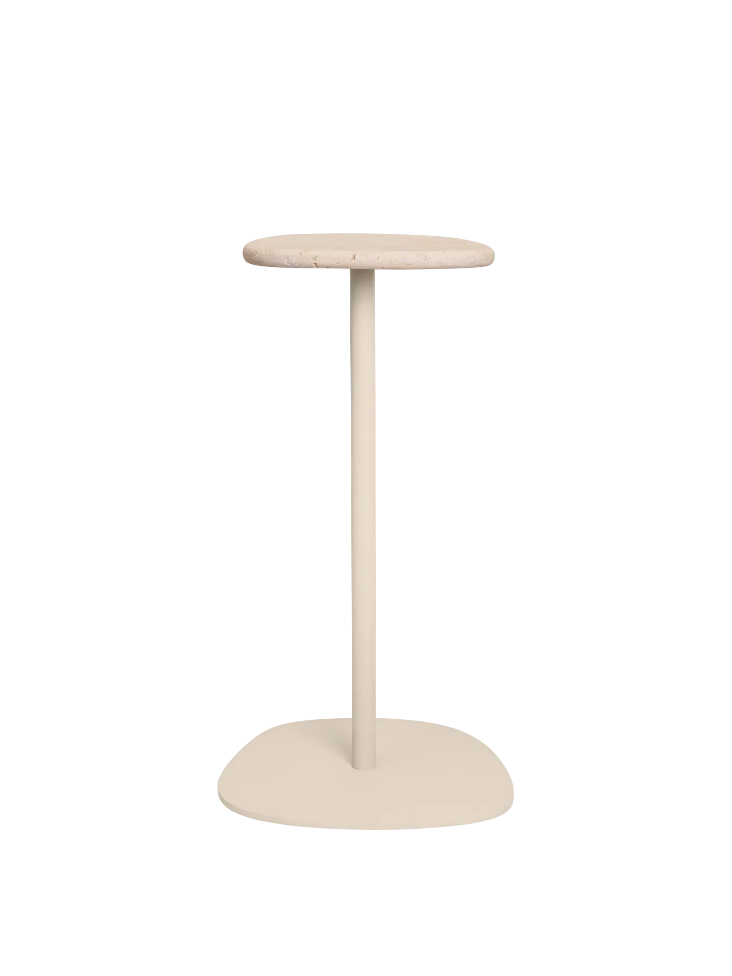 Plyo Accent Table - Light Cashmere, Travertine product