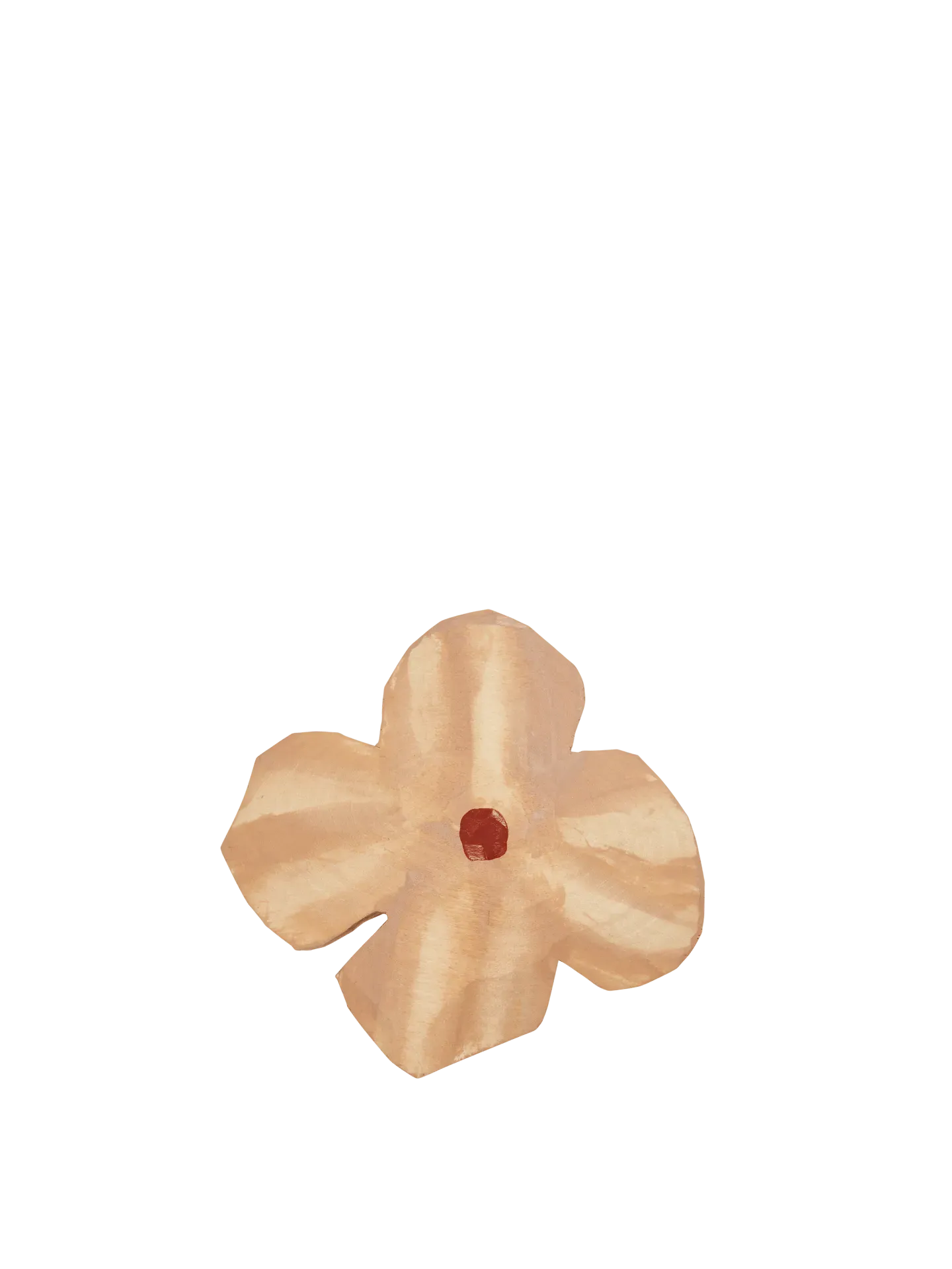 Poesie Hand-Carved Wall Hook - Rose, Aspen Wood product