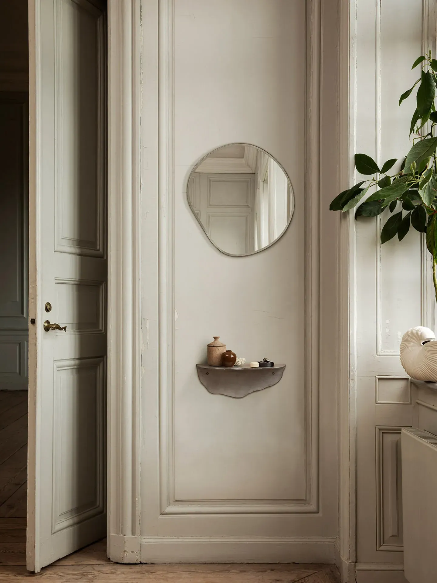 Pond Small Wall Mirror - Brass alternate view