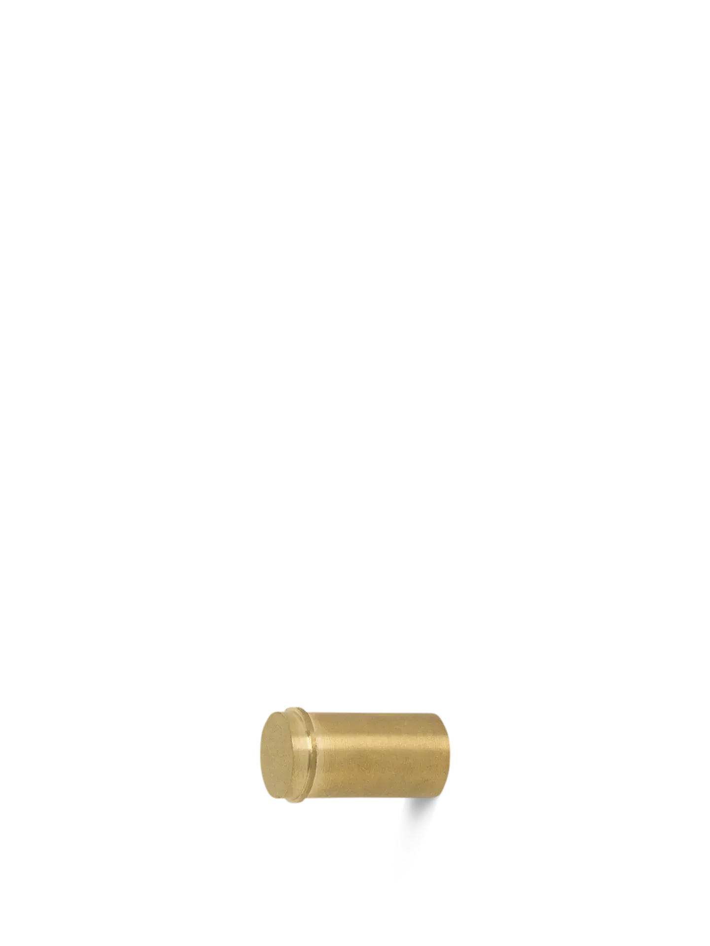 Small Round Wall Hook - Brass alternate view
