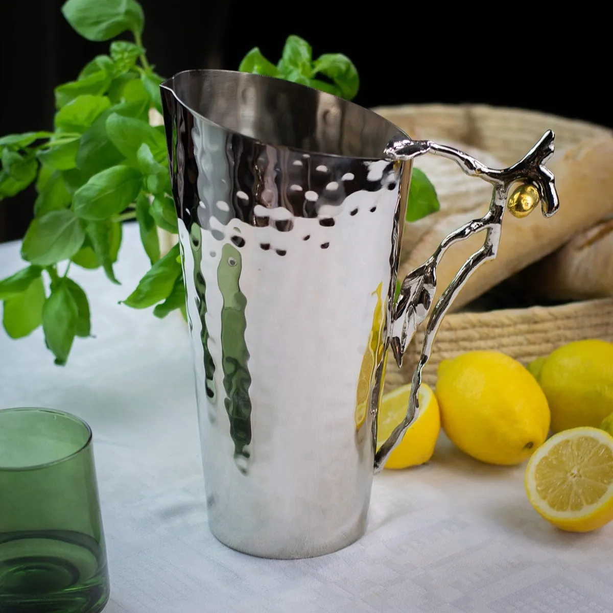 Culinary Concepts Hammered Water Pitcher - Olive product