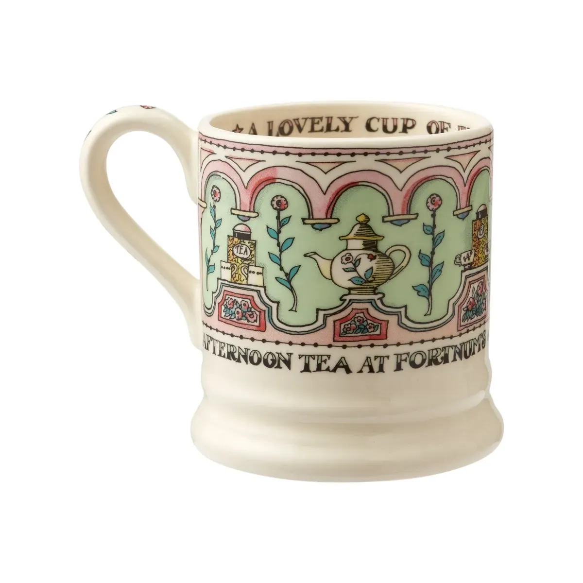 Afternoon Tea 1/2 Pint Mug - Handcrafted product