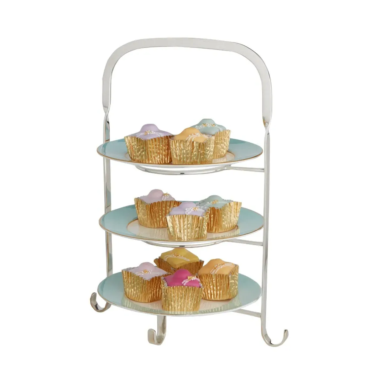 Art Deco Afternoon Tea Stand - Silver Plated product