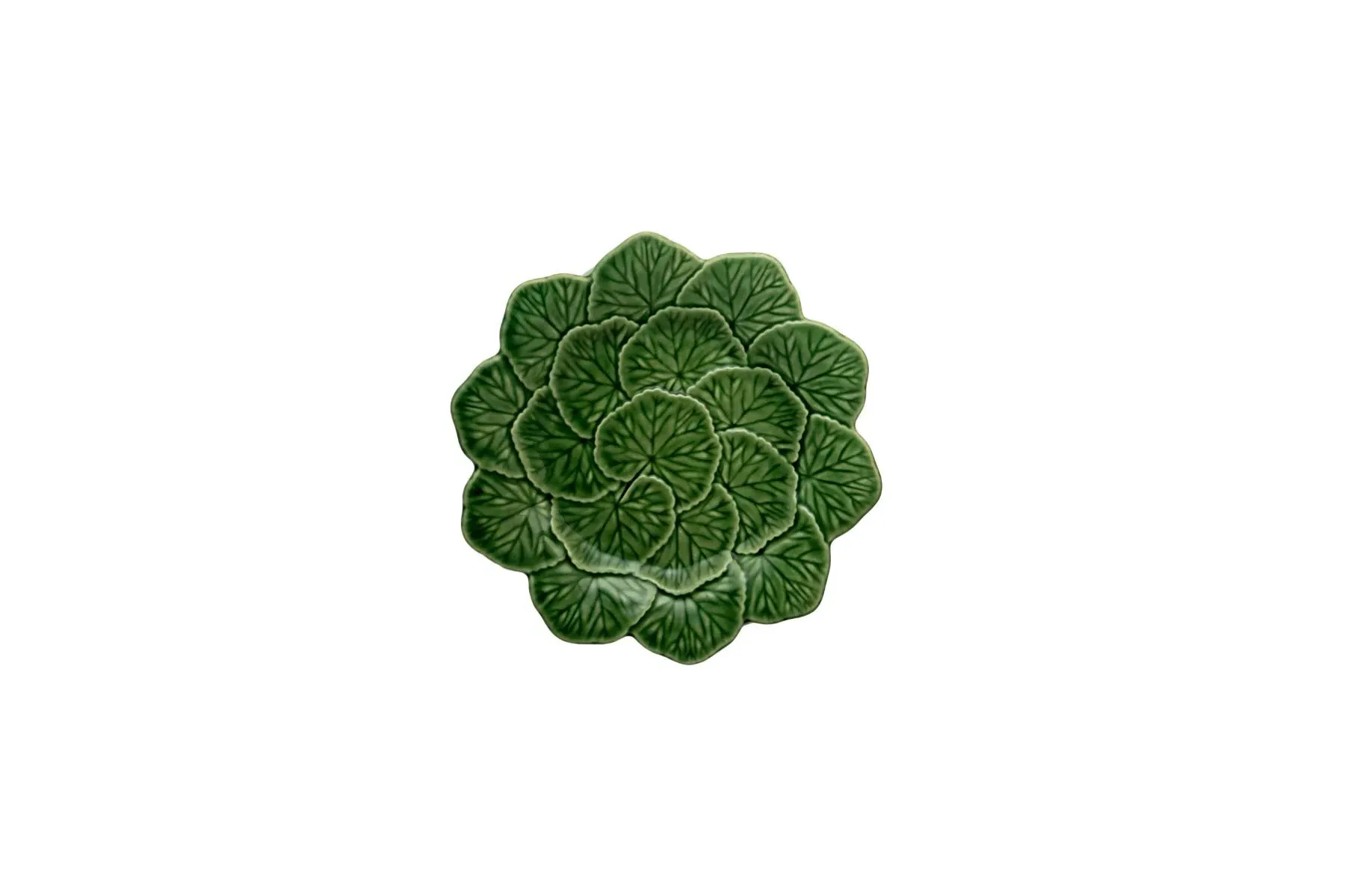 Bordallo Pinheiro Geranium Fruit Plate - Green, Ceramic product