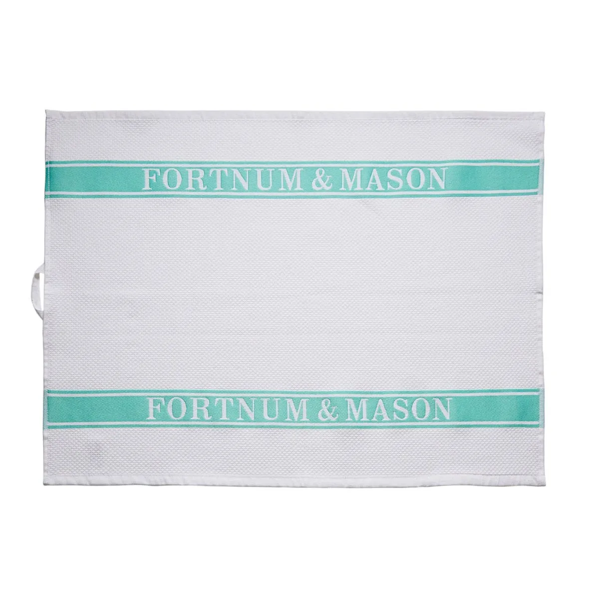 Eau de Nil Waffle Tea Towel - Cotton by Fortnum & Mason