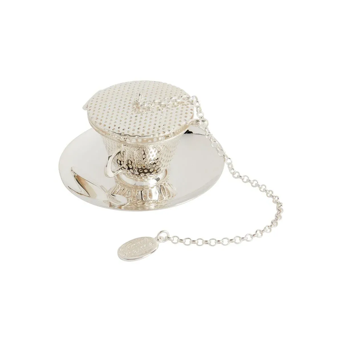 Fortnum & Mason Teacup and Saucer Tea Infuser - Silver, Brass product