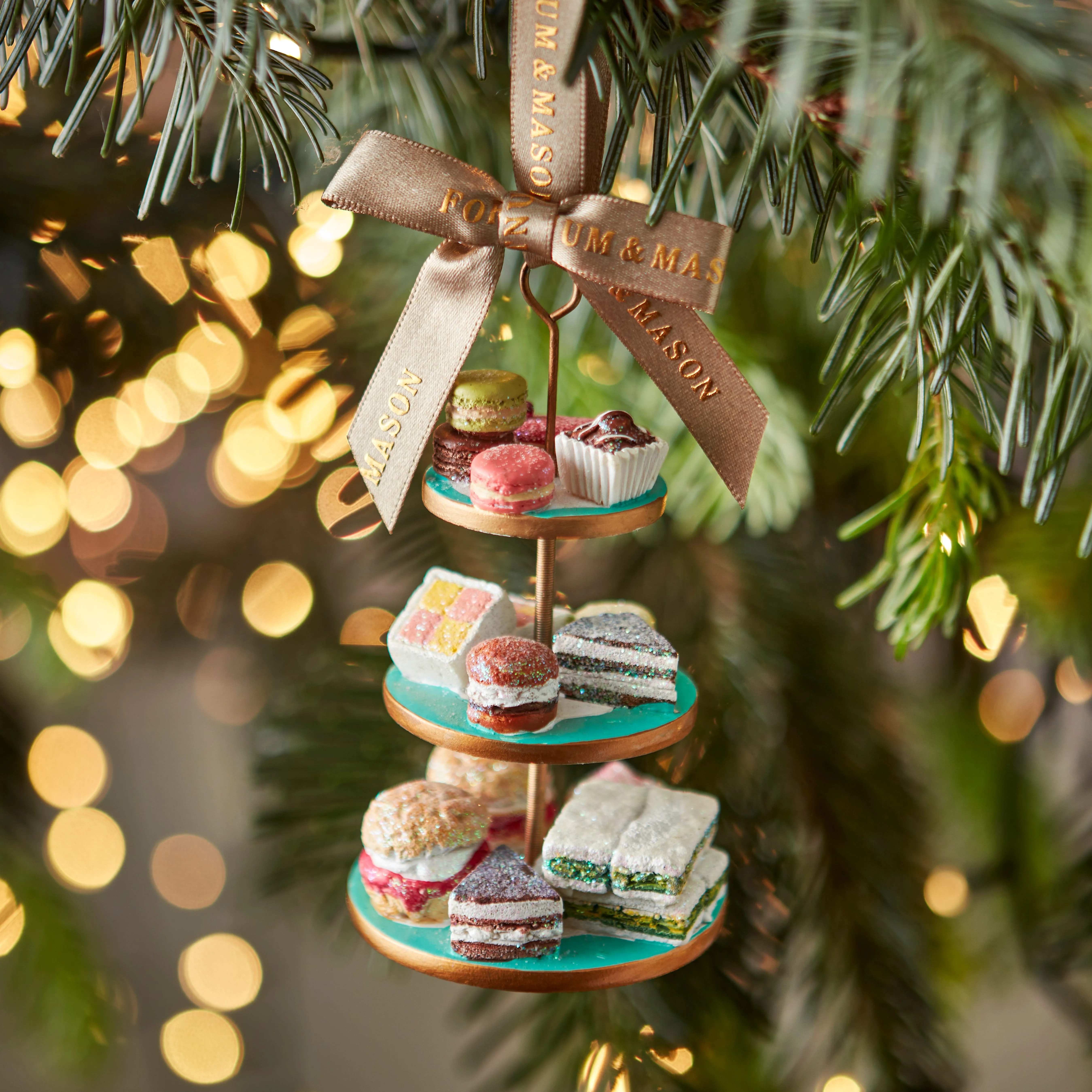 Fortnum's Cake Stand Christmas Decoration product