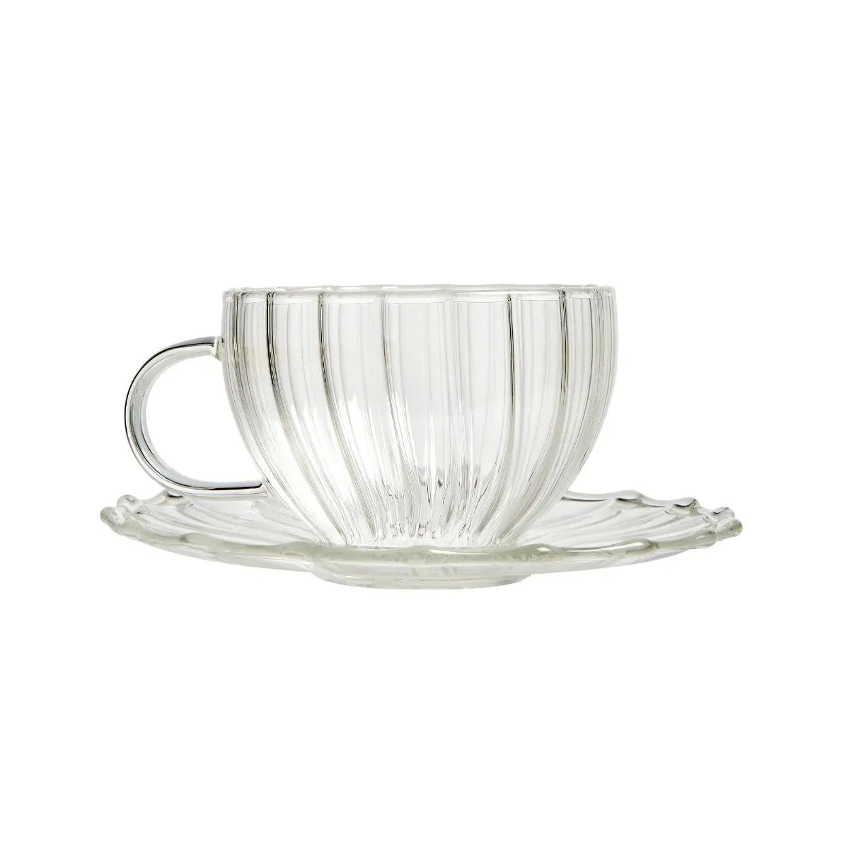 Fortnum's Glass Teacup & Saucer - Borosilicate Glass product