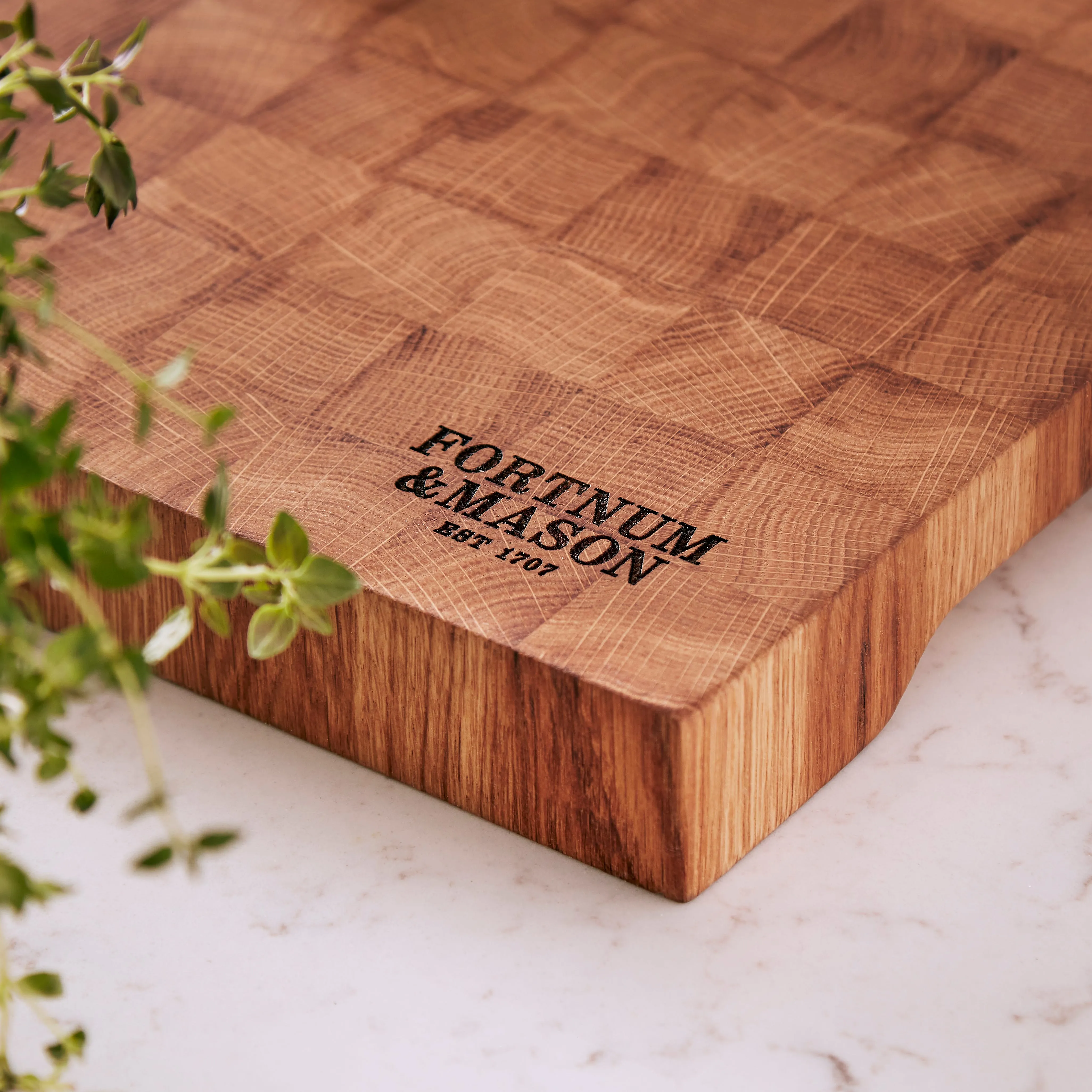 Fortnum's Kitchen Oak Check Chopping Board - Oak product