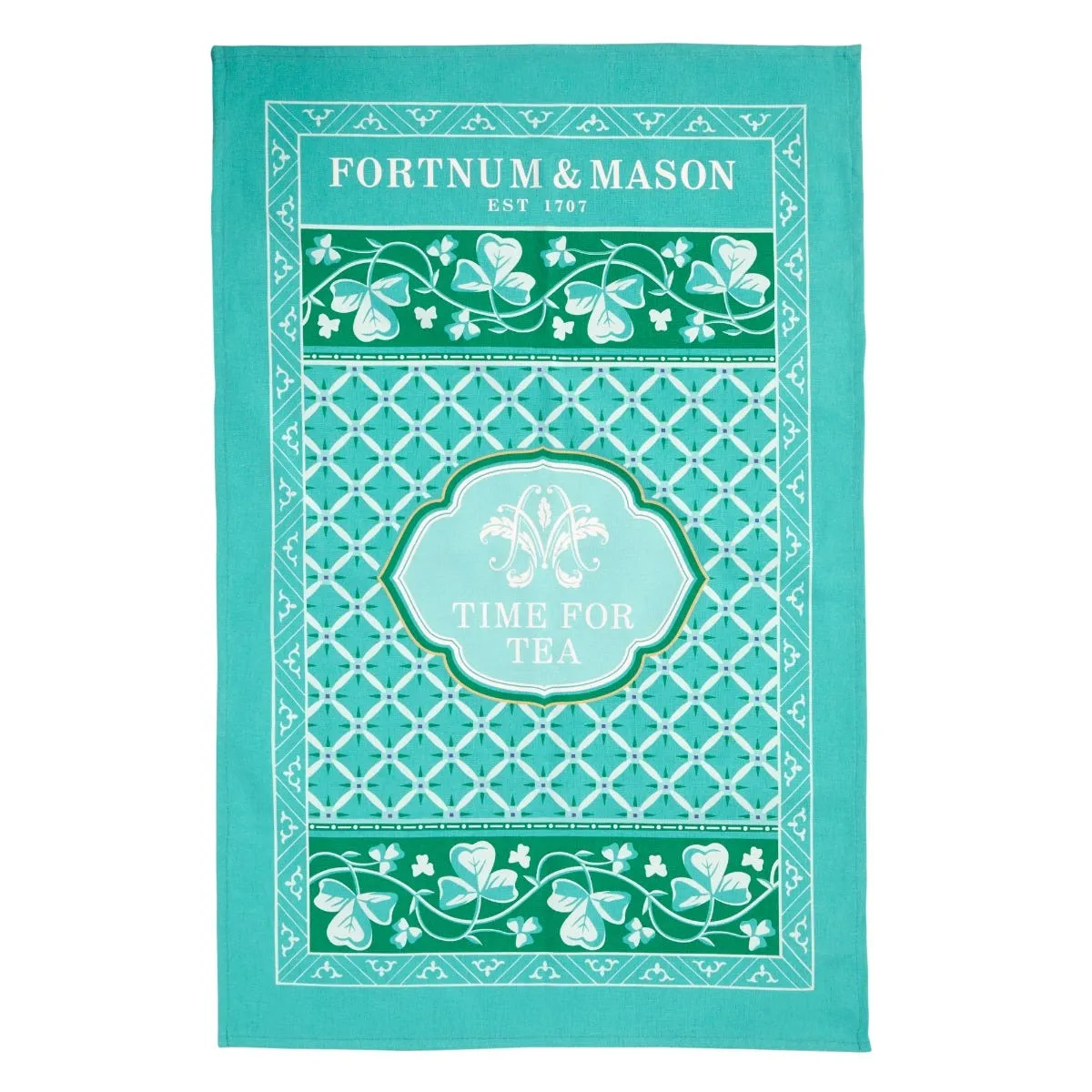 Time for Tea Cotton Tea Towel - Eau de Nil product