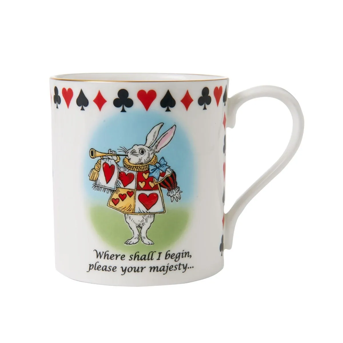 Alice In Wonderland Rabbit Mug - White, Fine Bone China product
