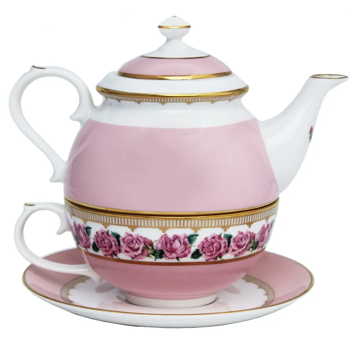 Shell Garden Rose Tea for One Set - Fine Bone China product